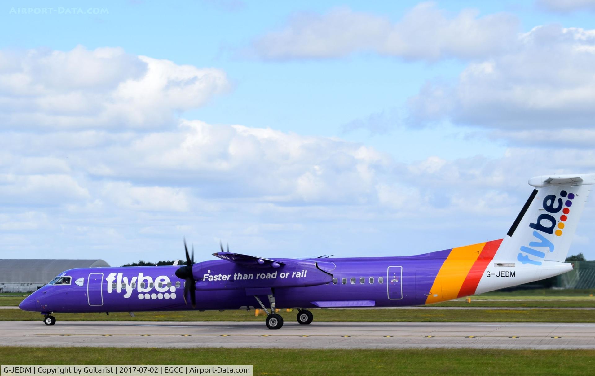 G-JEDM, 2003 De Havilland Canada DHC-8-402Q Dash 8 C/N 4077, At Manchester