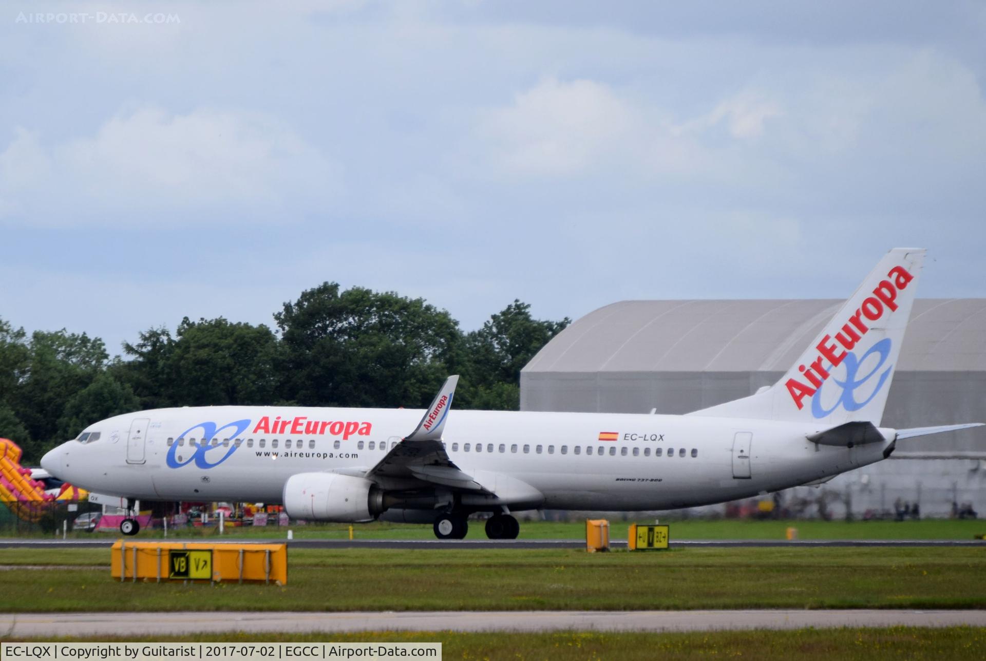 EC-LQX, 2012 Boeing 737-85P C/N 36589, At Manchester
