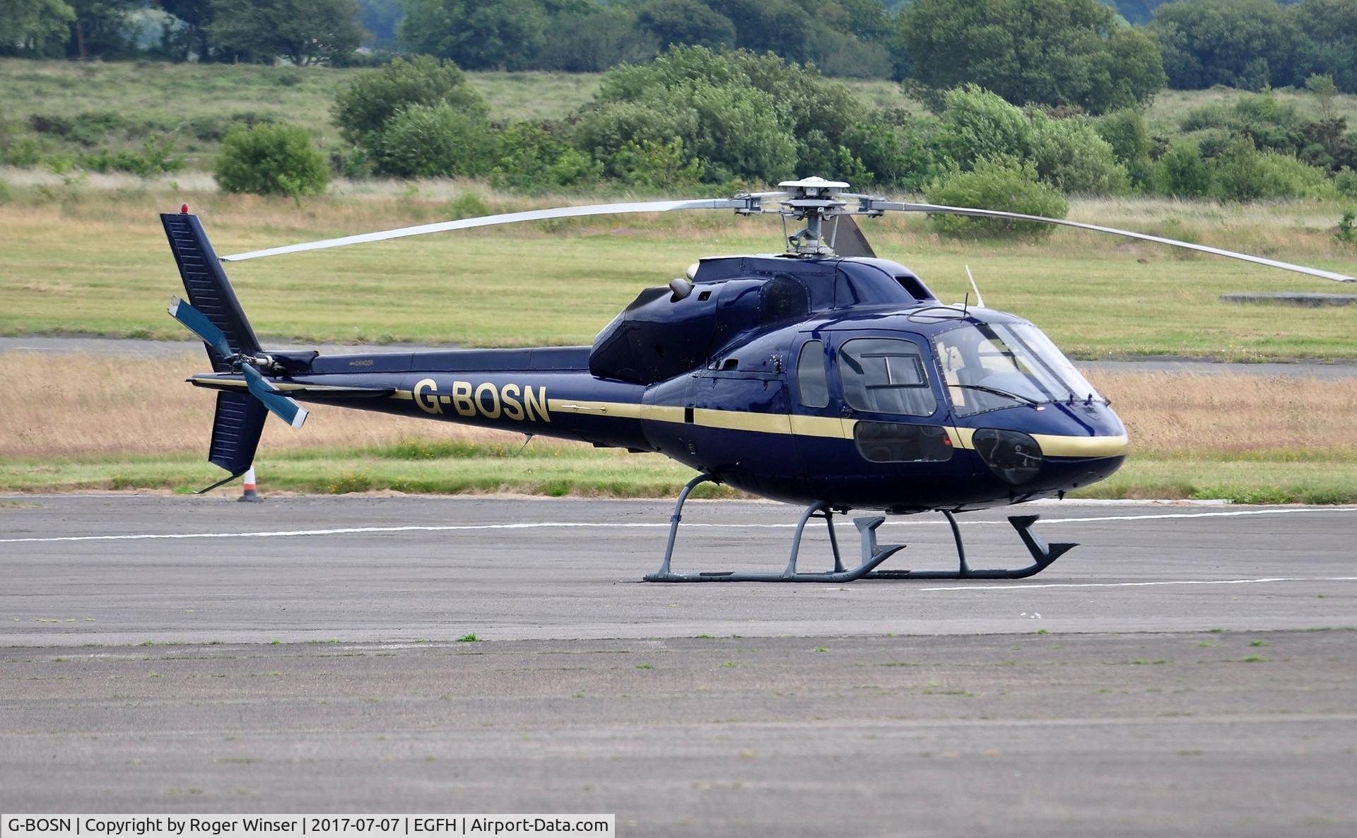 G-BOSN, 1982 Aerospatiale AS-355F-1 Ecureuil 2 C/N 5266, Visiting Twin Squirrel
