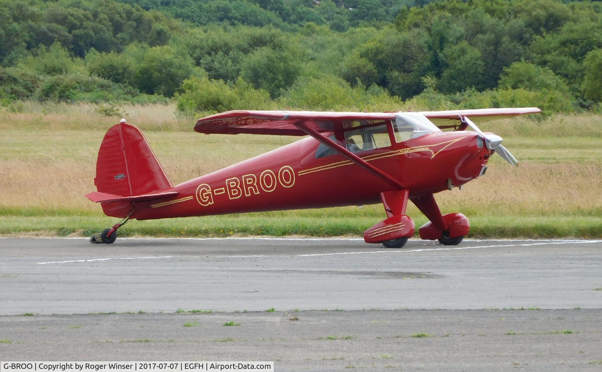 G-BROO, 1948 Luscombe 8E Silvaire C/N 6154, Visiting Luscombe Silvaire.