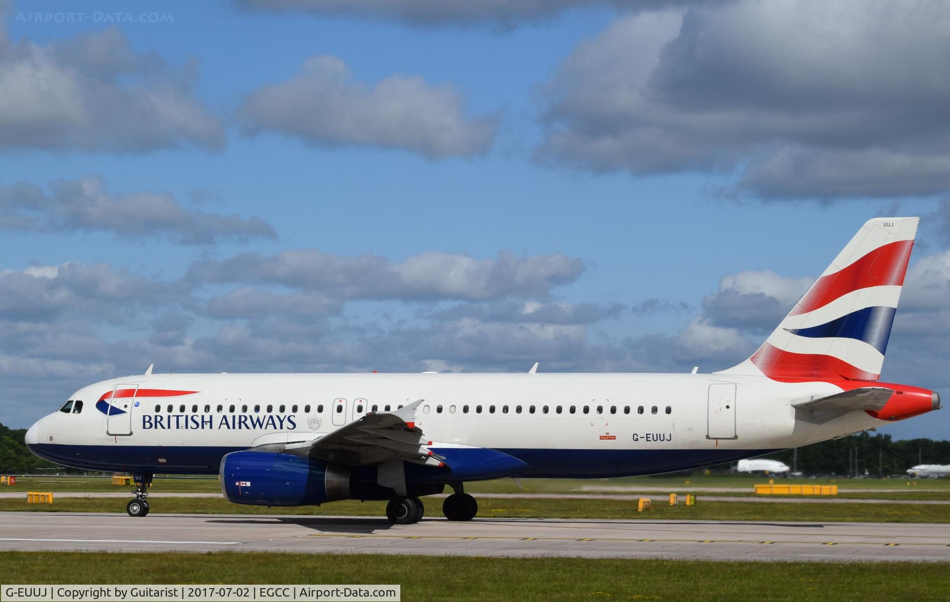 G-EUUJ, 2002 Airbus A320-232 C/N 1883, At Manchester
