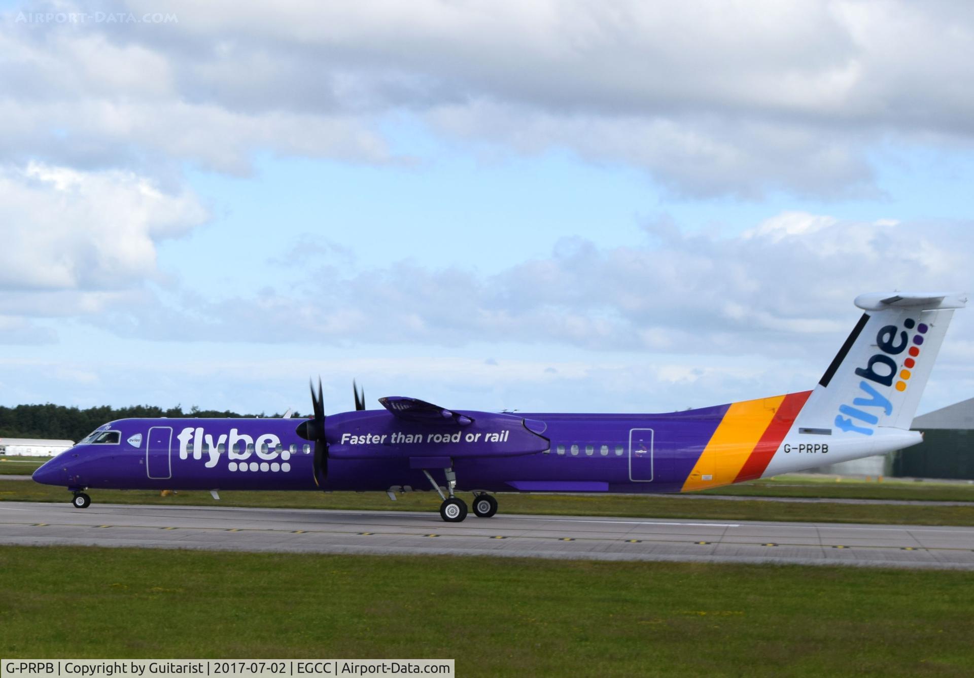 G-PRPB, 2010 Bombardier DHC-8-402 Dash 8 C/N 4333, At Manchester