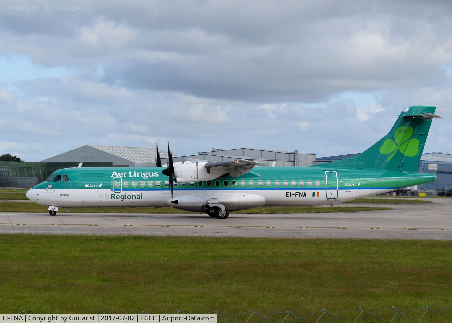 EI-FNA, 2016 ATR 72-212A C/N 1325, At Manchester