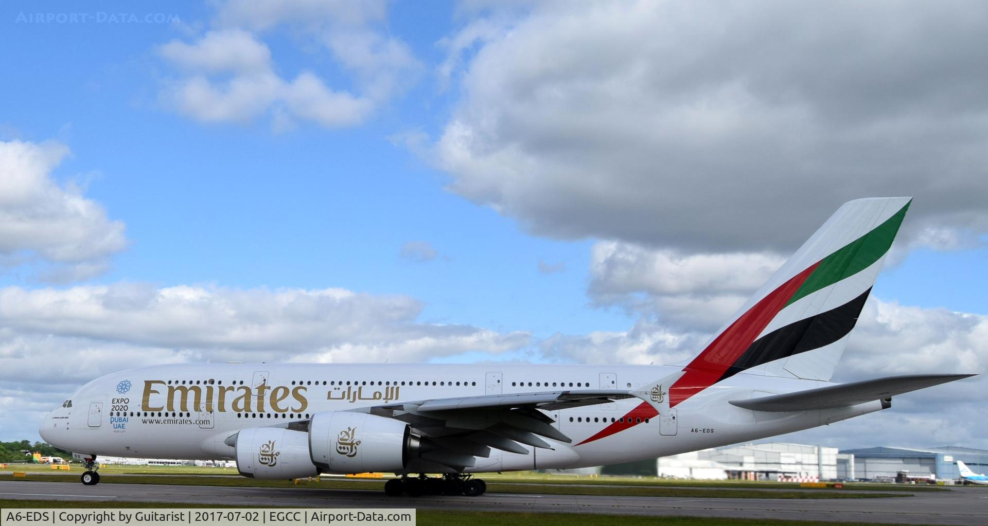 A6-EDS, 2011 Airbus A380-861 C/N 086, At Manchester