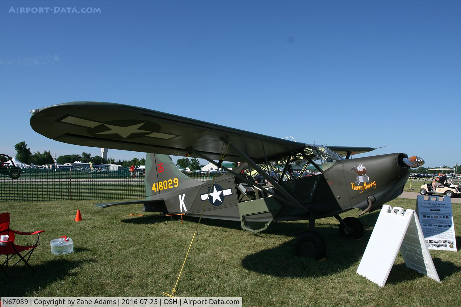 N67039, 1945 Stinson L-5E-1 Sentinel C/N 4318, 2016 EAA AirVenture - Oshkosh, Wisconsin