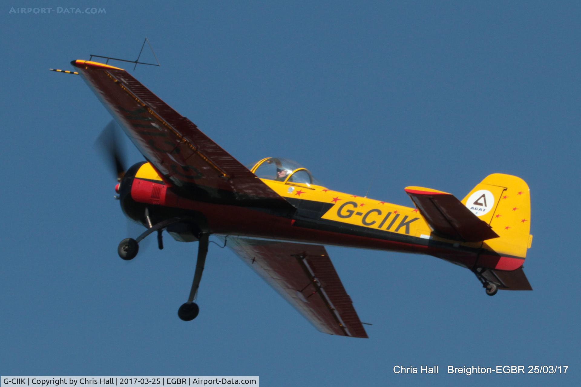 G-CIIK, 1990 Yakovlev Yak-55 C/N 900909, at Breighton