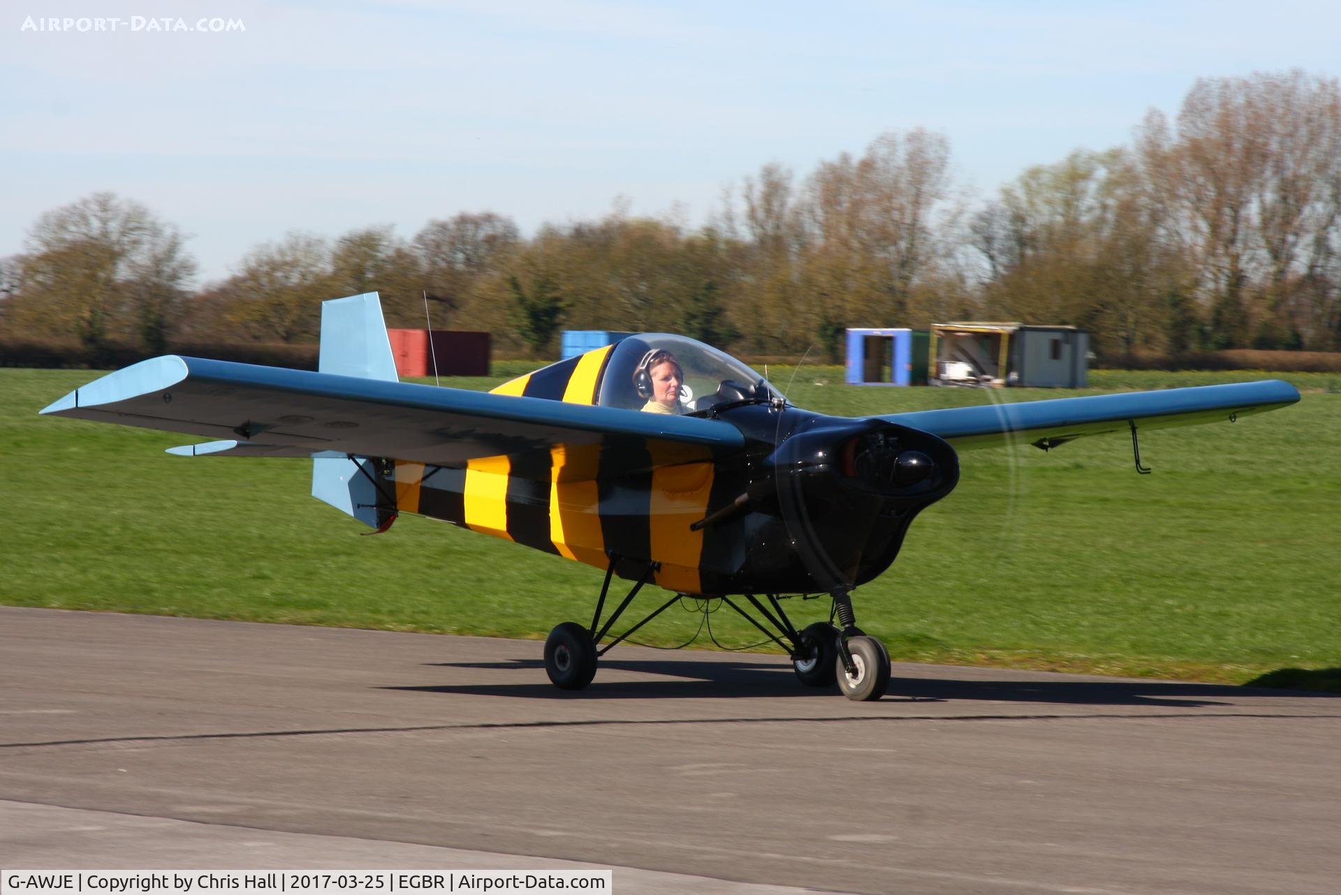 G-AWJE, 1968 Tipsy T-66 Nipper Mk 3 C/N S121, at Breighton