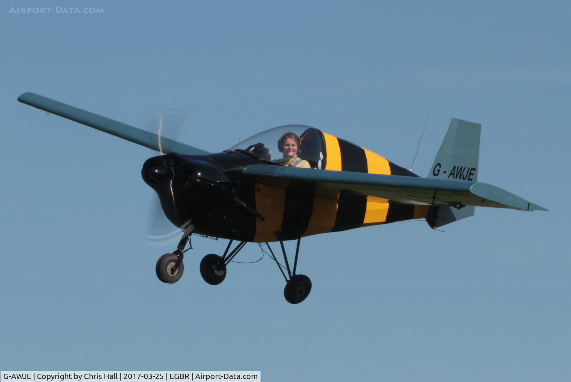G-AWJE, 1968 Tipsy T-66 Nipper Mk 3 C/N S121, at Breighton