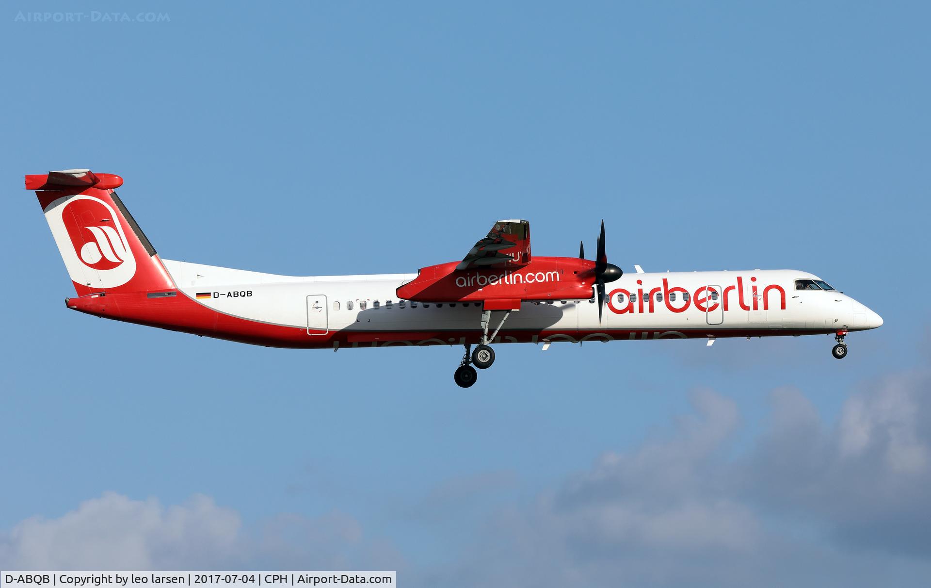 D-ABQB, 2008 De Havilland Canada DHC-8-402Q Dash 8 C/N 4226, Copenhagen 4.7.2017