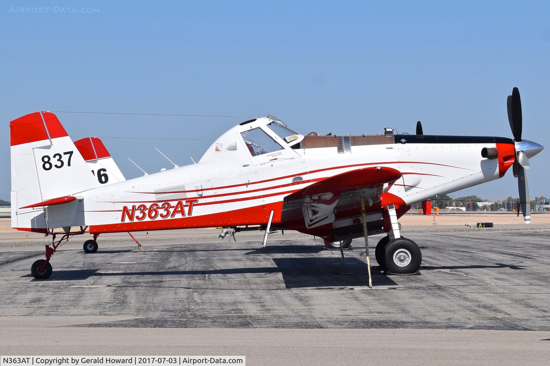 N363AT, 2013 Air Tractor Inc AT-802A C/N 802A-0508, Parked on north GA ramp.