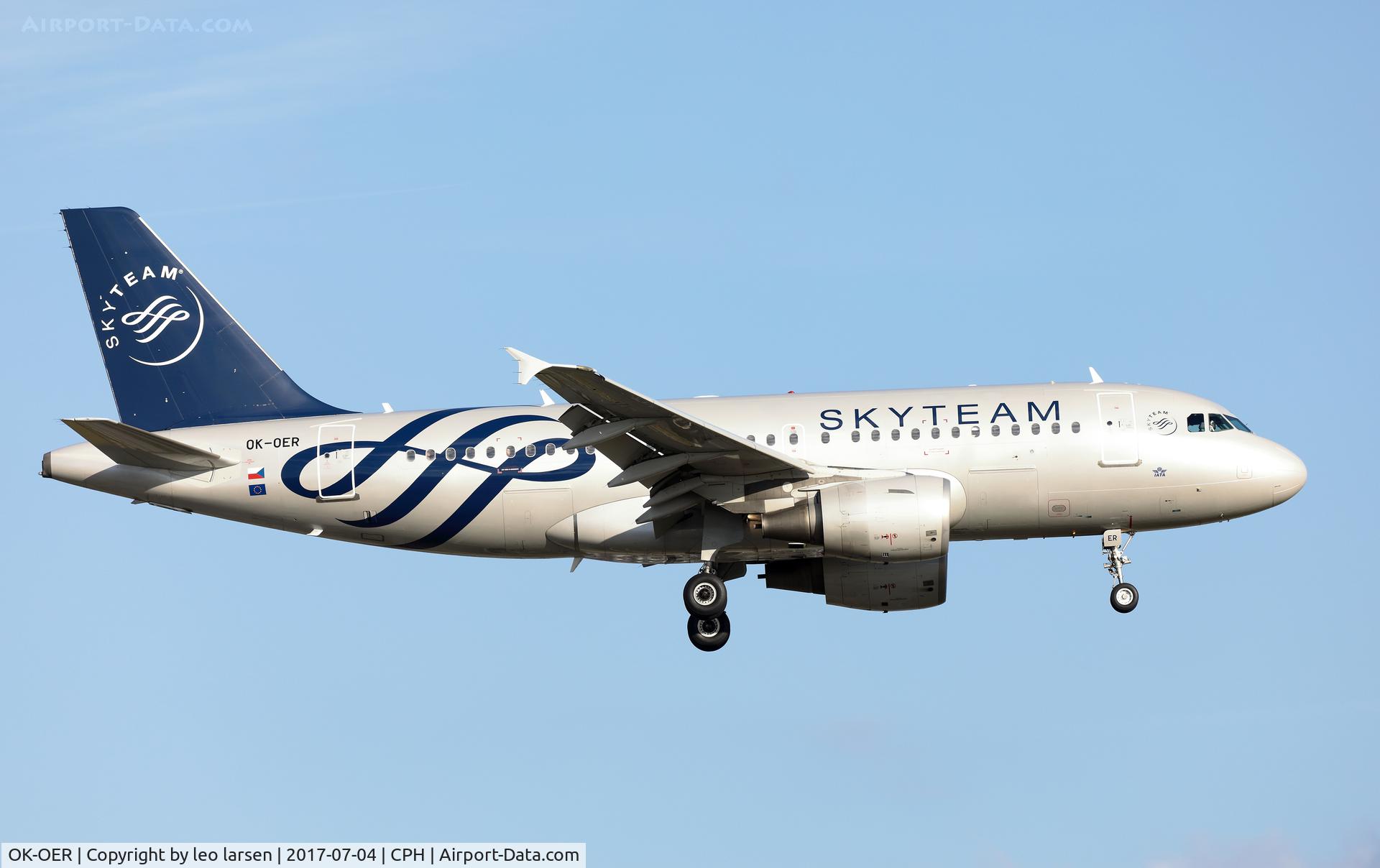 OK-OER, 2009 Airbus A319-112 C/N 3892, Copenhagen 4.7.2017