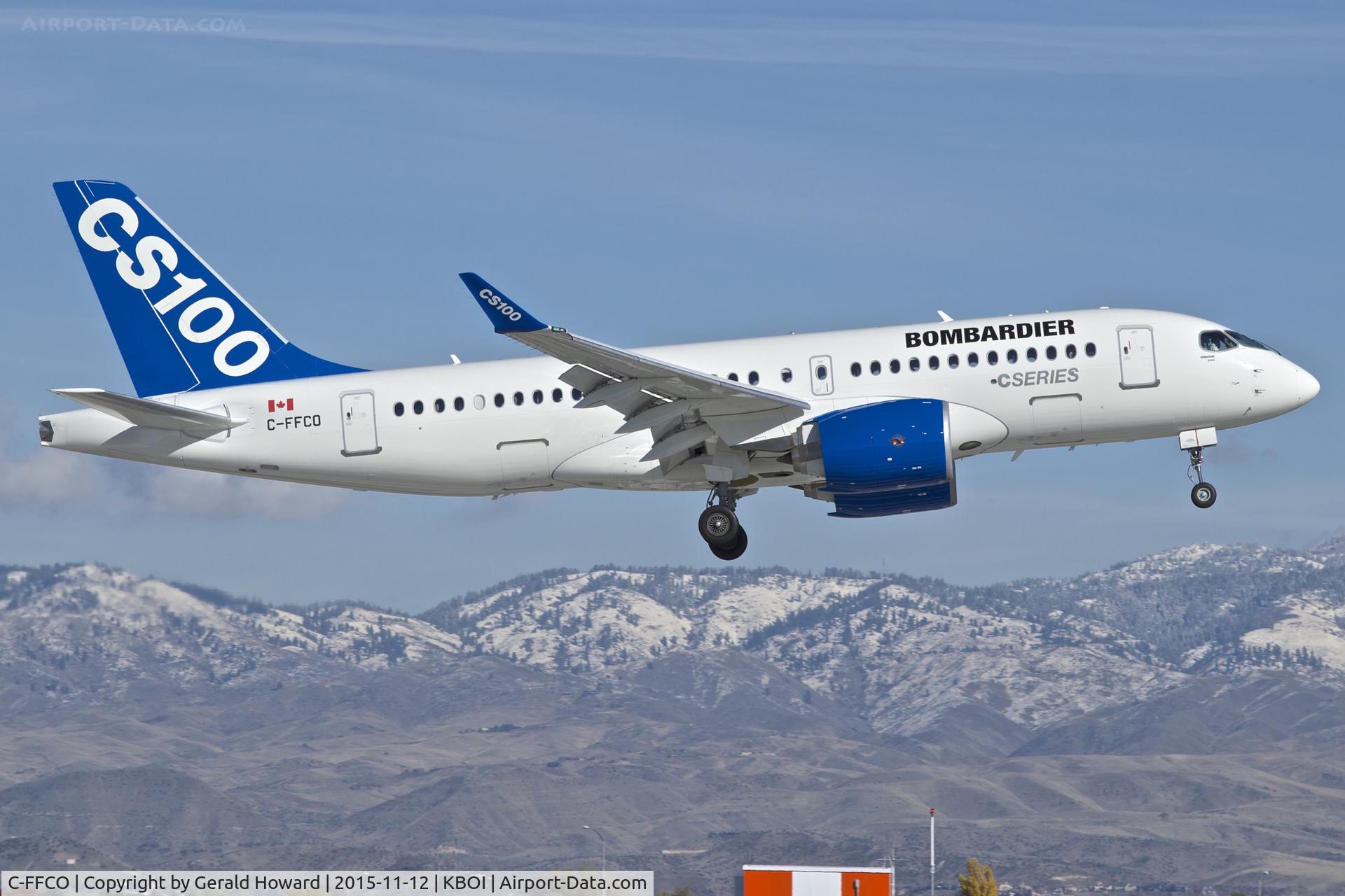 C-FFCO, 2015 Bombardier CSeries CS100 (BD-500-1A10) C/N 50006, Landing 10R.