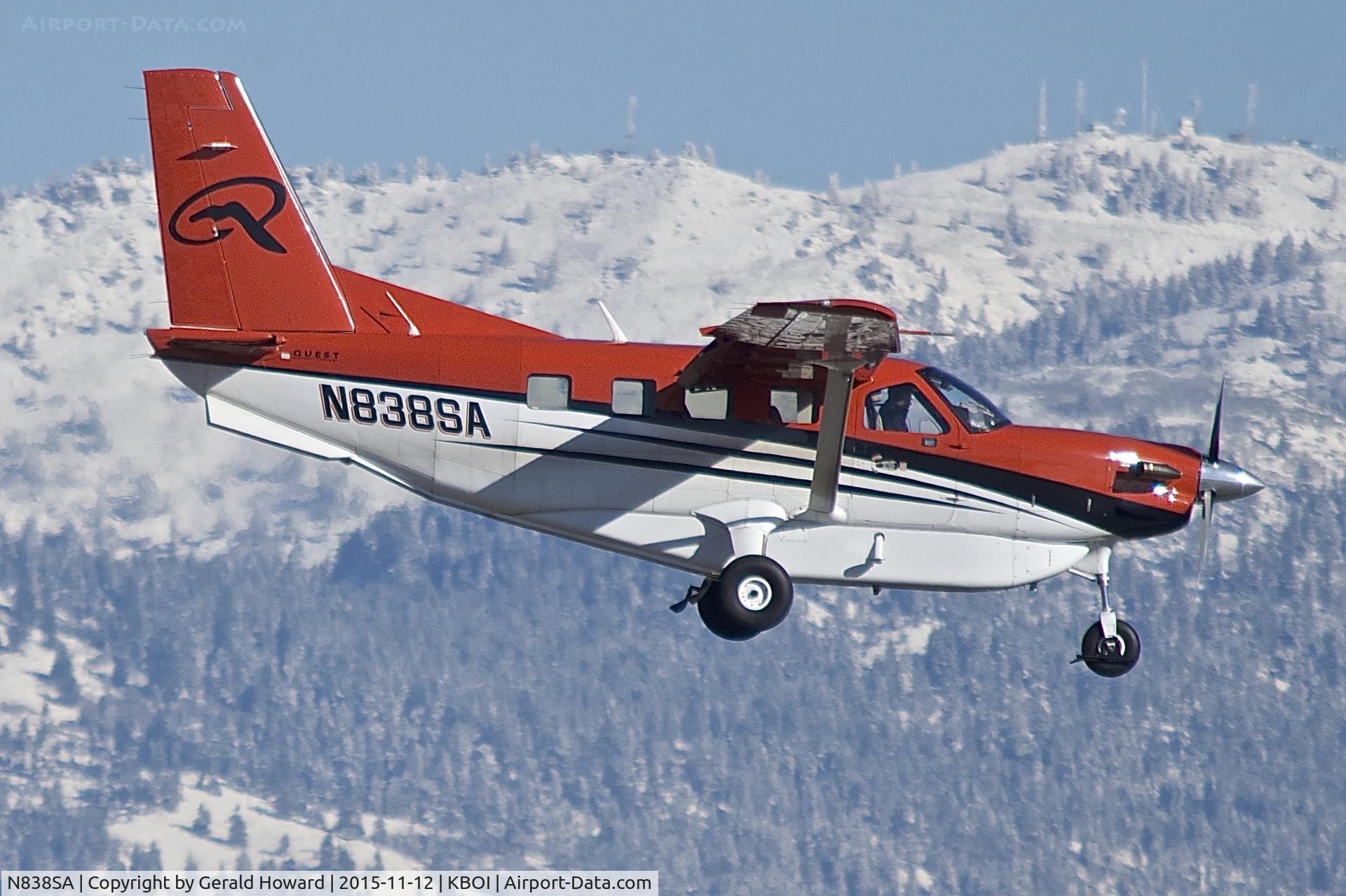 N838SA, 2007 Quest Kodiak 100 C/N 100-0002, Landing RWY 10L.