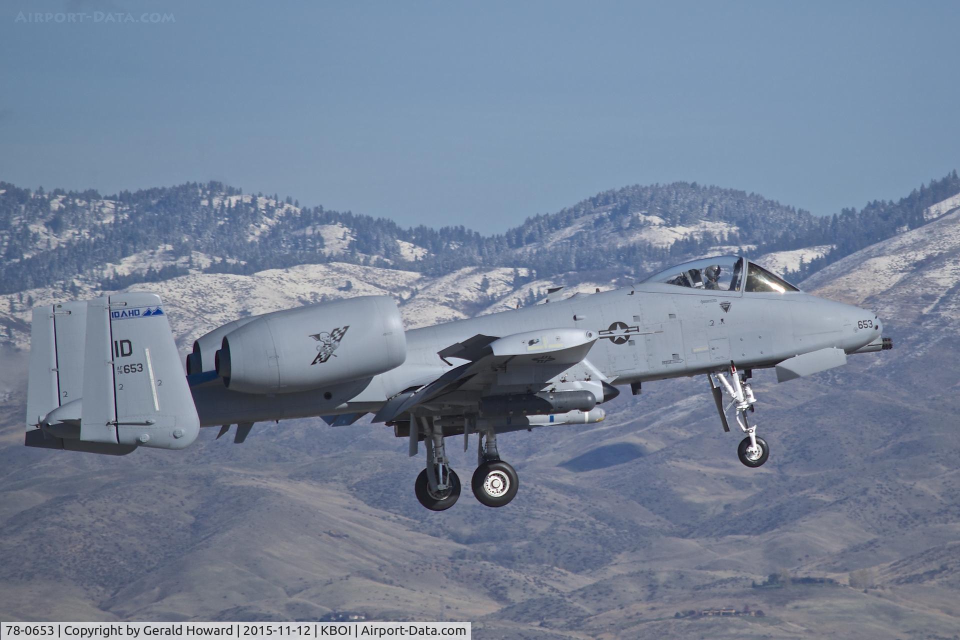 78-0653, 1978 Fairchild Republic A-10C Thunderbolt II C/N A10-0273, Landing RWY 10R.