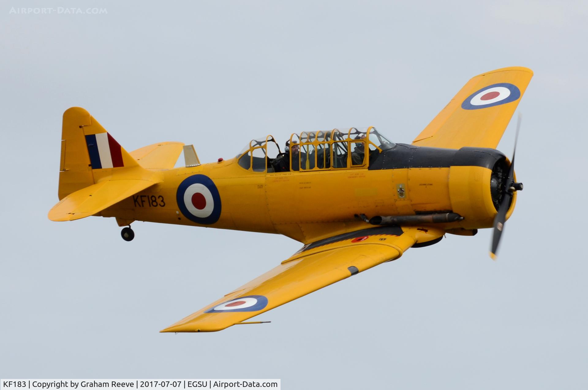 KF183, 1944 Noorduyn AT-16 Harvard IIB C/N 14A-1884, Landing at Duxford.