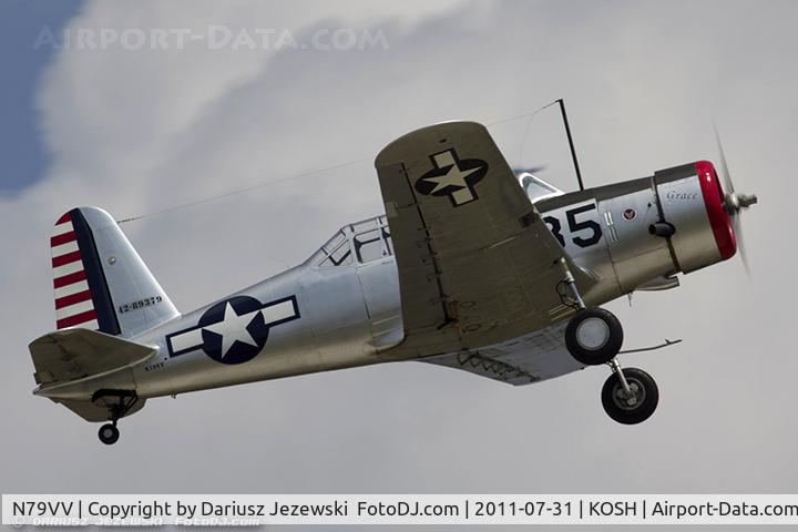 N79VV, 1942 Consolidated Vultee BT-13A C/N 11756, Consolidated Vultee BT-13A Valiant CN 11756, N79VV