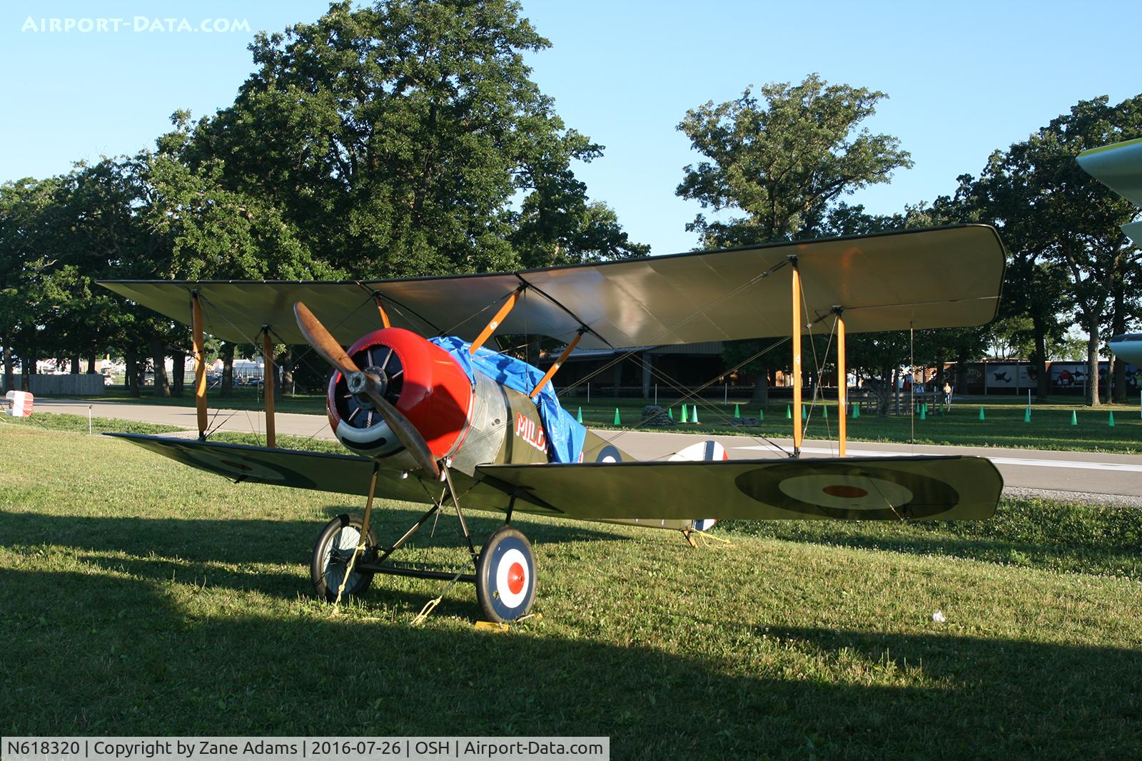 N618320, 2012 Sopwith Pup Replica C/N GA6183, N6183 at the  2016 EAA AirVenture - Oshkosh, Wisconsin