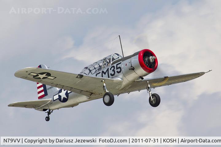N79VV, 1942 Consolidated Vultee BT-13A C/N 11756, Consolidated Vultee BT-13A Valiant CN 11756, N79VV