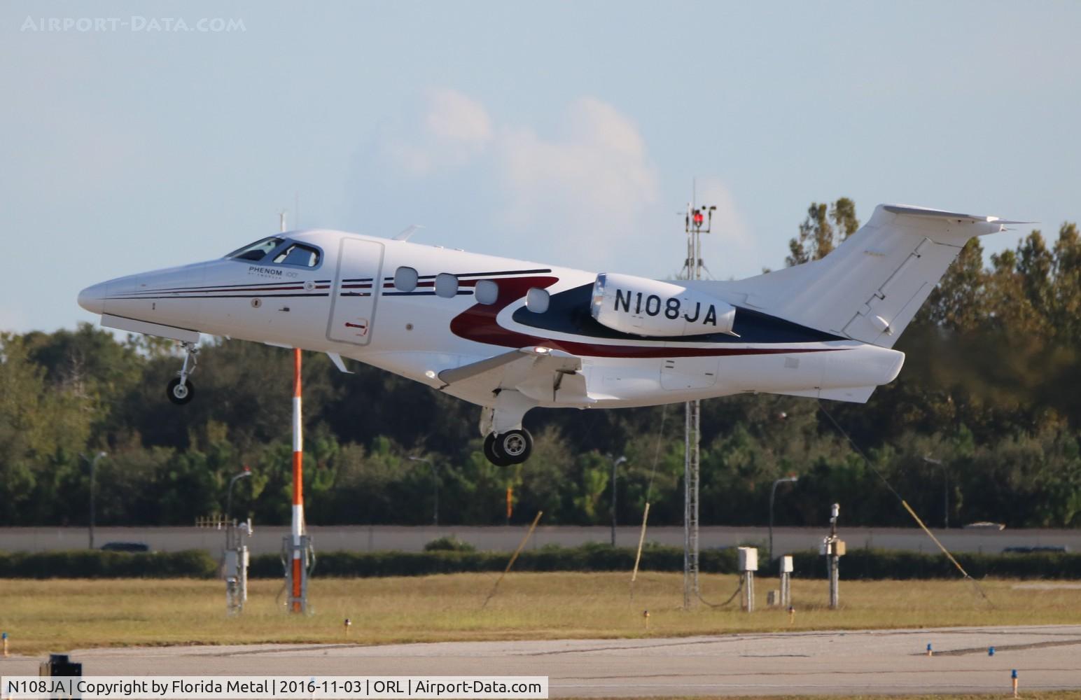 N108JA, 2009 Embraer EMB-500 Phenom 100 C/N 50000023, Phenom 100