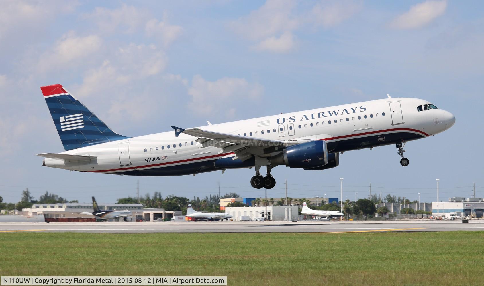 N110UW, 1999 Airbus A320-214 C/N 1112, USAirways