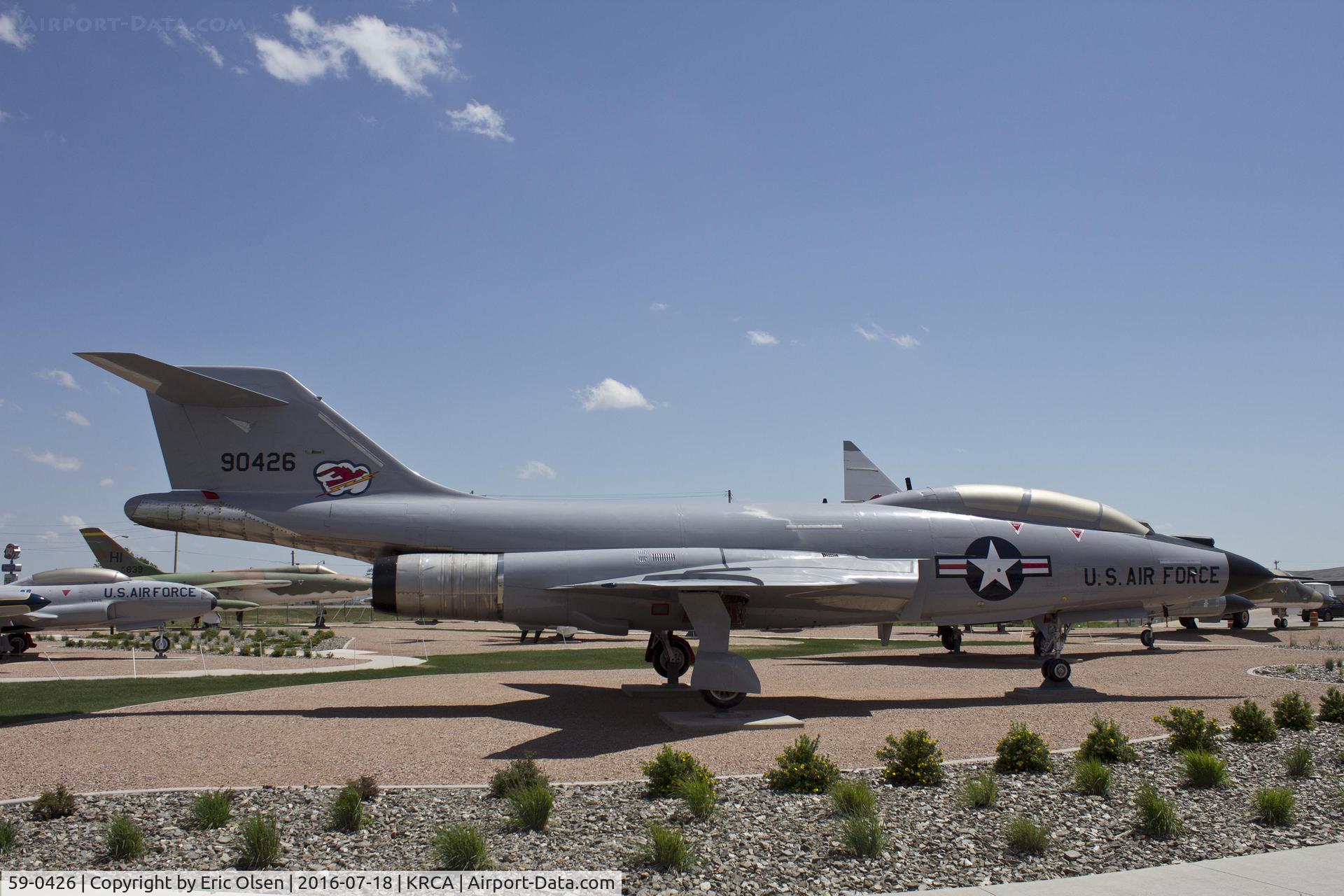 59-0426, 1959 McDonnell F-101B-115-MC Voodoo C/N 750, F-101 Voodoo on display at the South Dakota Air & Space Museum.