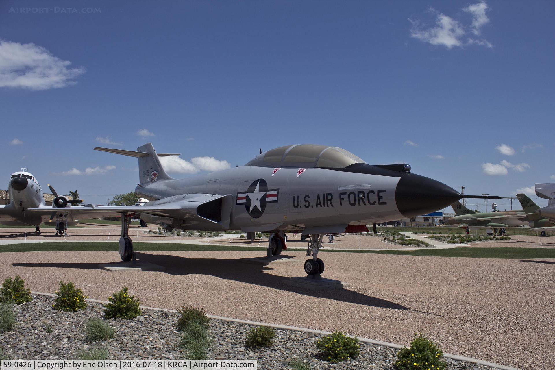 59-0426, 1959 McDonnell F-101B-115-MC Voodoo C/N 750, F-101 Voodoo on display at the South Dakota Air & Space Museum.
