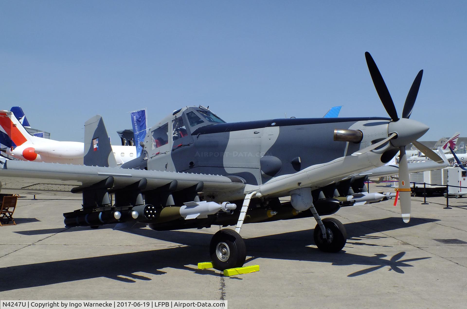 N4247U, Air Tractor AT-802 C/N 802-4001, Air Tractor AT-802L Longsword at the Aerosalon 2017, Paris