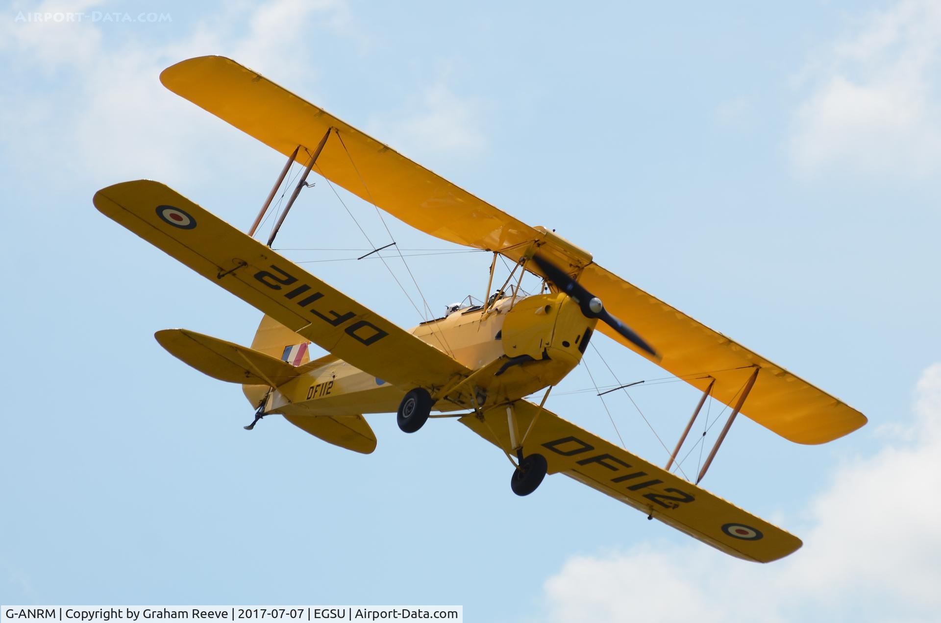 G-ANRM, 1942 De Havilland DH-82A Tiger Moth II C/N 85861, Landing at Duxford.