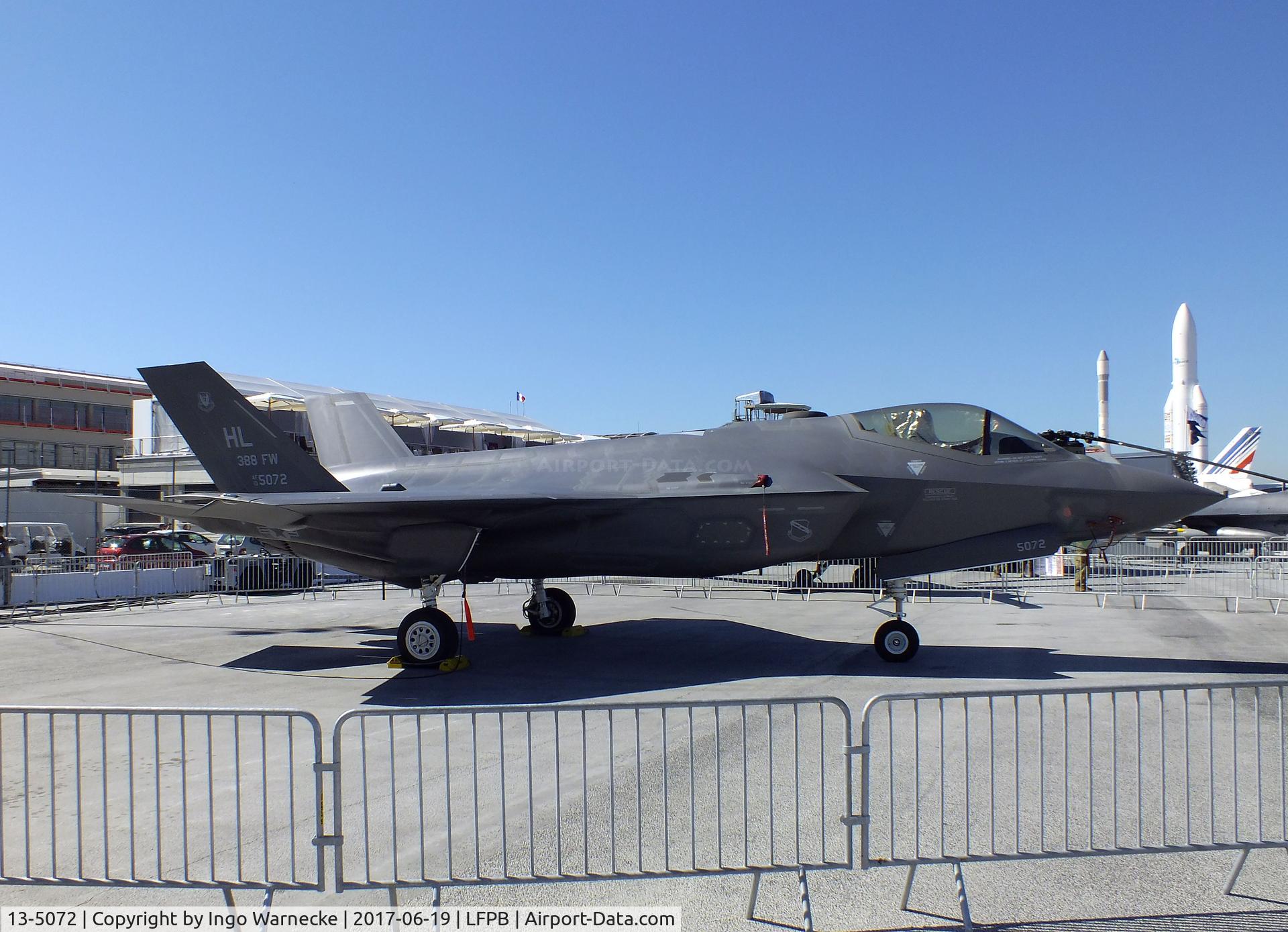 13-5072, 2015 Lockheed Martin F-35A Lightning II C/N AF-78, Lockheed Martin F-35A Lightning II of the USAF at the Aerosalon 2017, Paris