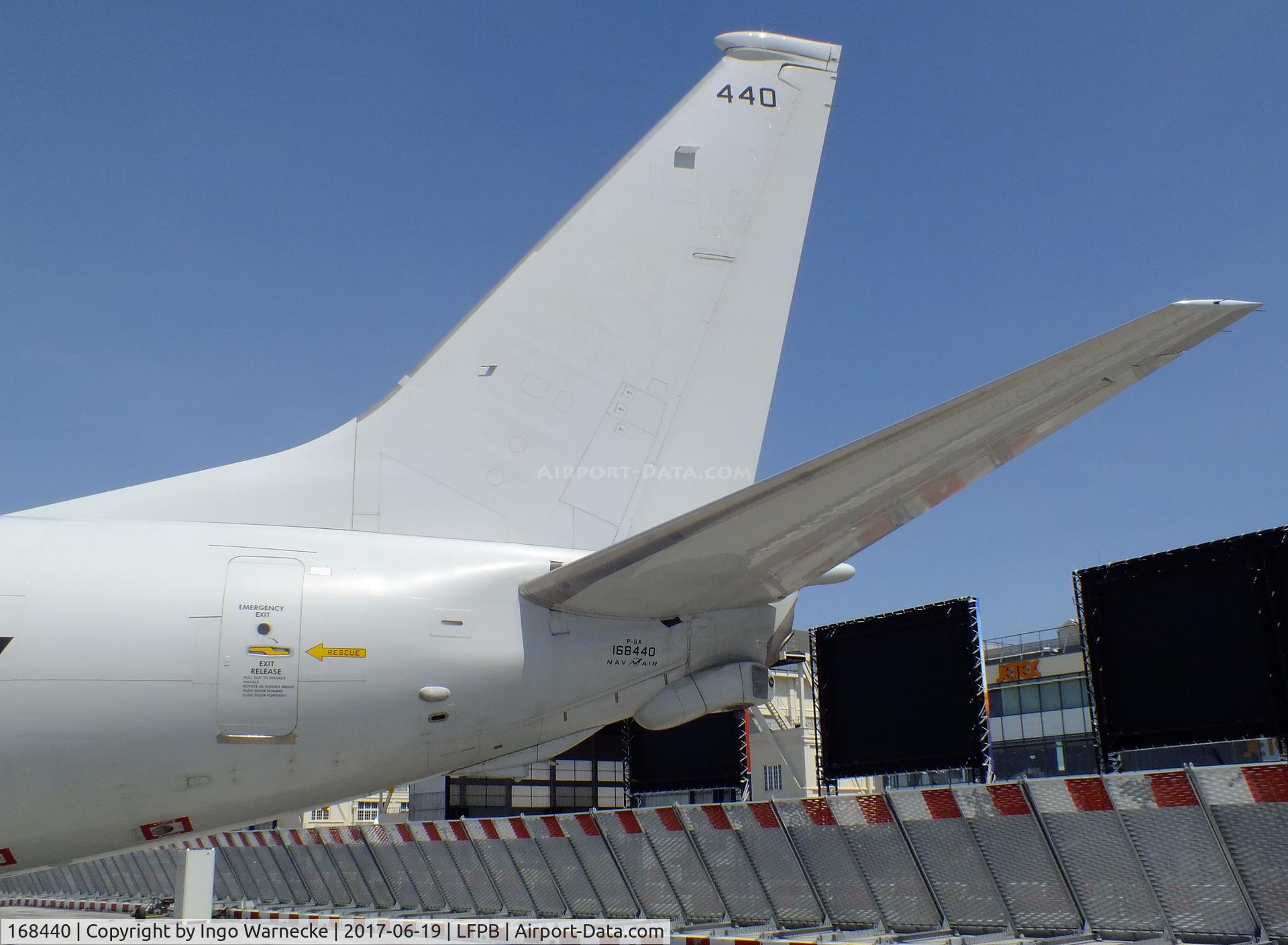 168440, 2013 Boeing P-8A Poseidon C/N 40820/4366, Boeing P-8A Poseidon of the USN at the Aerosalon 2017, Paris