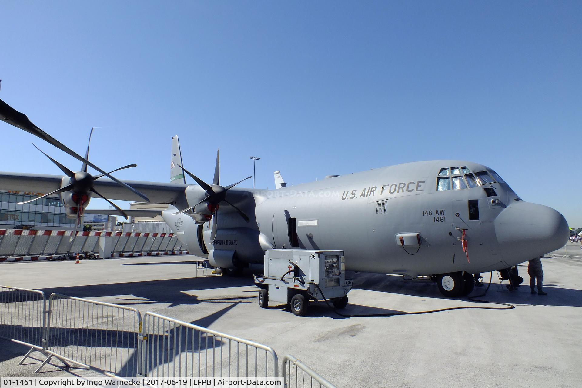 01-1461, 2001 Lockheed Martin C-130J-30 Super Hercules C/N 382-5525, Lockheed Martin C-130J-30 Super Hercules of the California ANG at the Aerosalon 2017, Paris