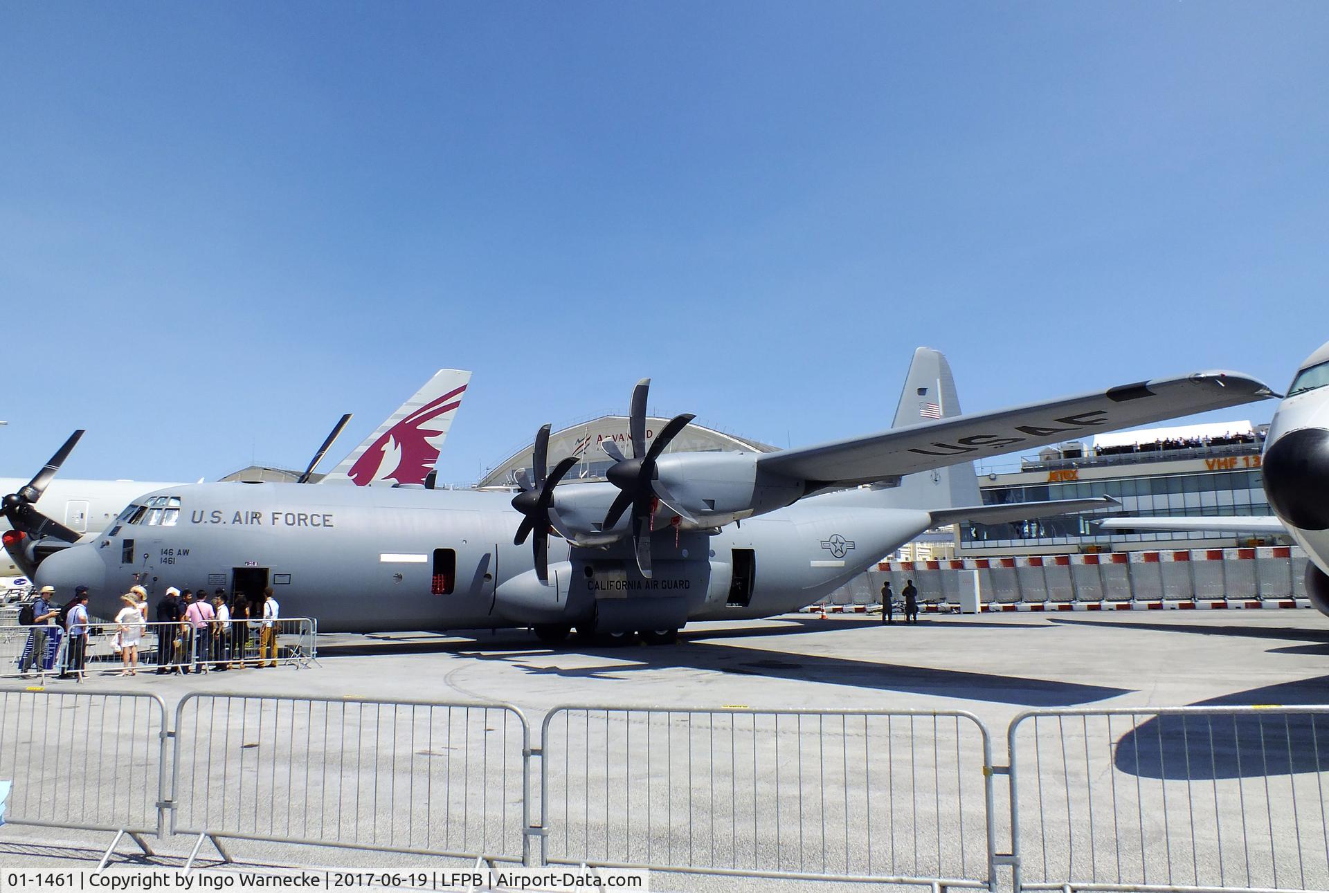 01-1461, 2001 Lockheed Martin C-130J-30 Super Hercules C/N 382-5525, Lockheed Martin C-130J-30 Super Hercules of the California ANG at the Aerosalon 2017, Paris