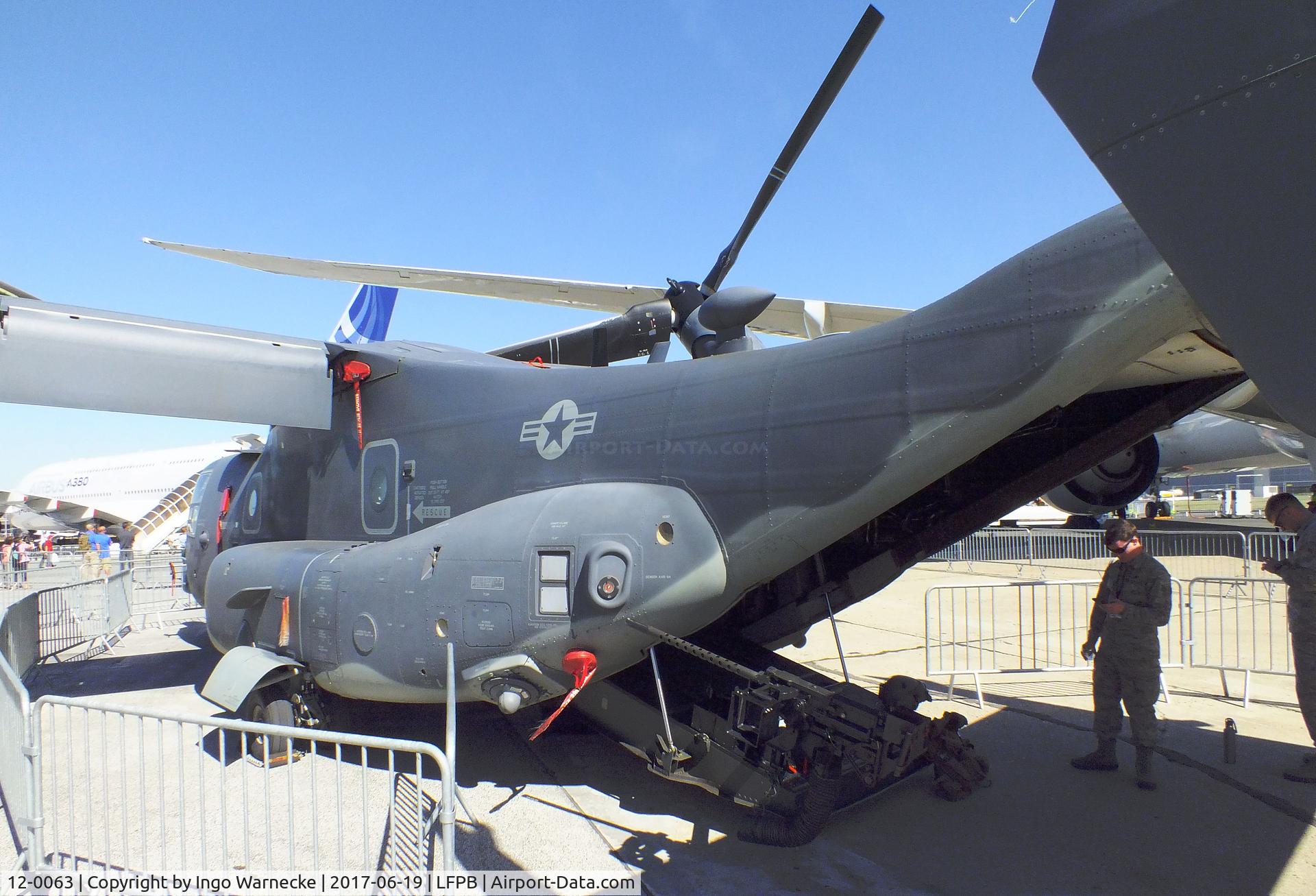 12-0063, 2012 Bell-Boeing CV-22B Osprey C/N D1044, Bell-Boeing CV-22B Osprey of the USAF at the Aerosalon 2017, Paris