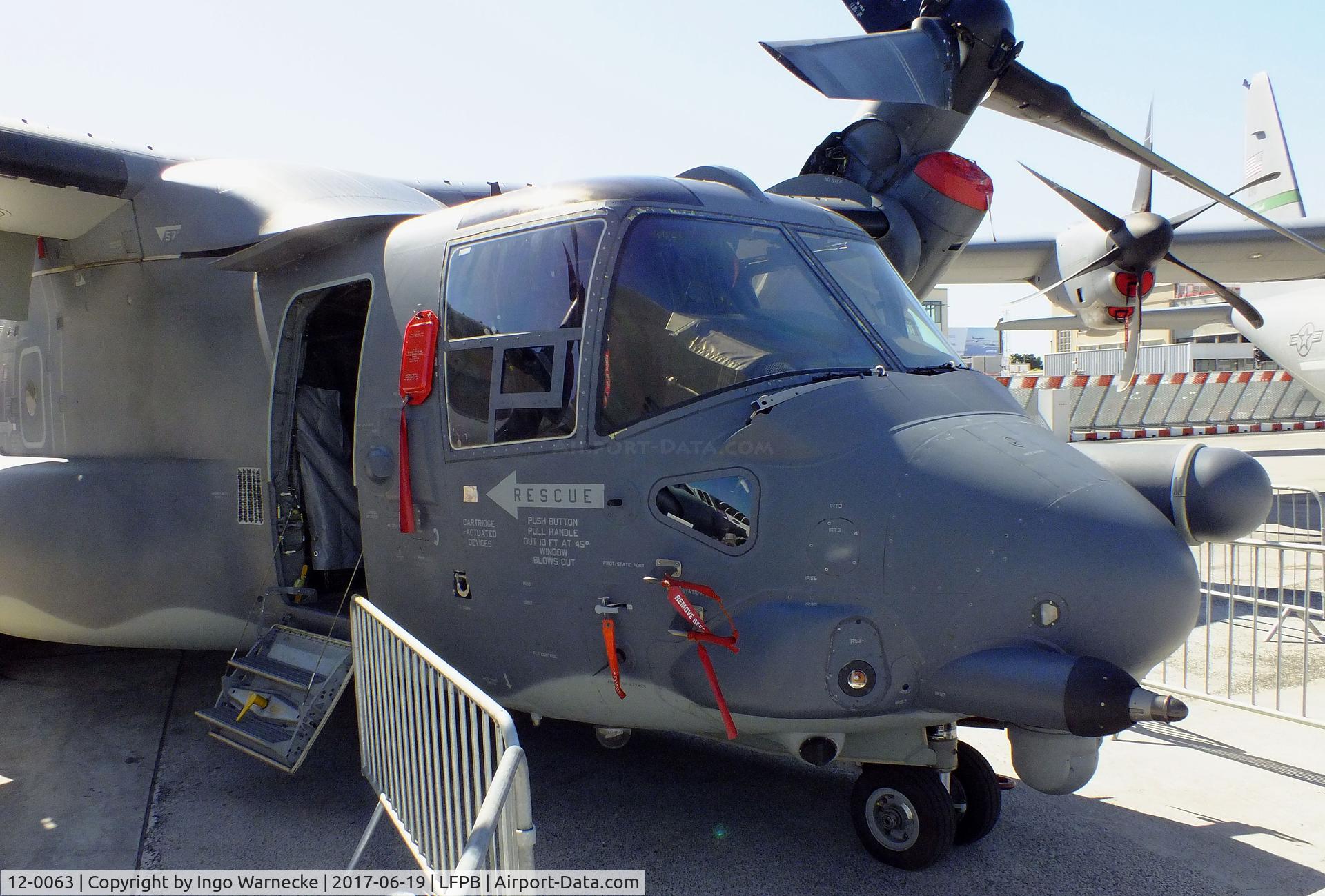 12-0063, 2012 Bell-Boeing CV-22B Osprey C/N D1044, Bell-Boeing CV-22B Osprey of the USAF at the Aerosalon 2017, Paris