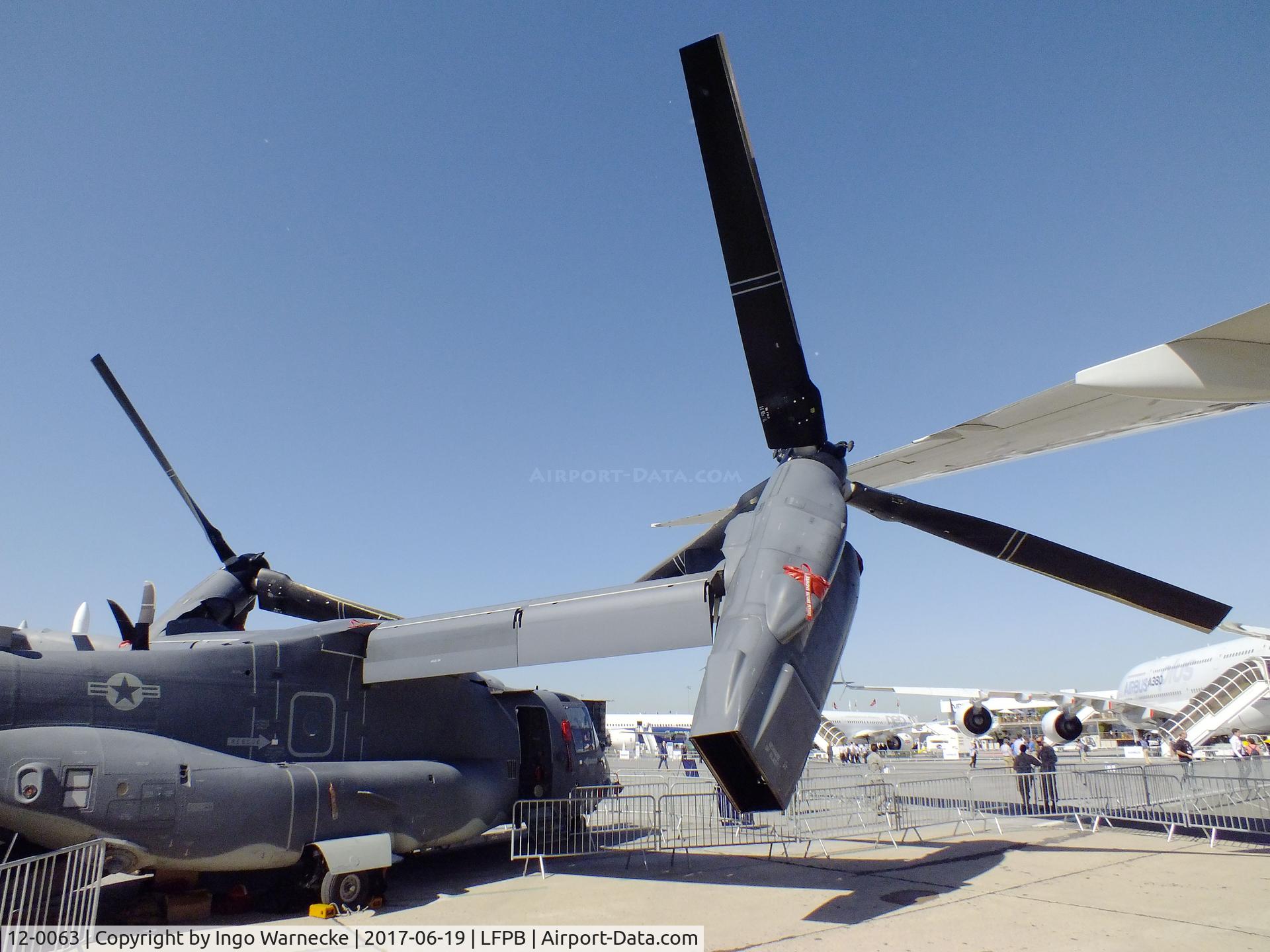 12-0063, 2012 Bell-Boeing CV-22B Osprey C/N D1044, Bell-Boeing CV-22B Osprey of the USAF at the Aerosalon 2017, Paris