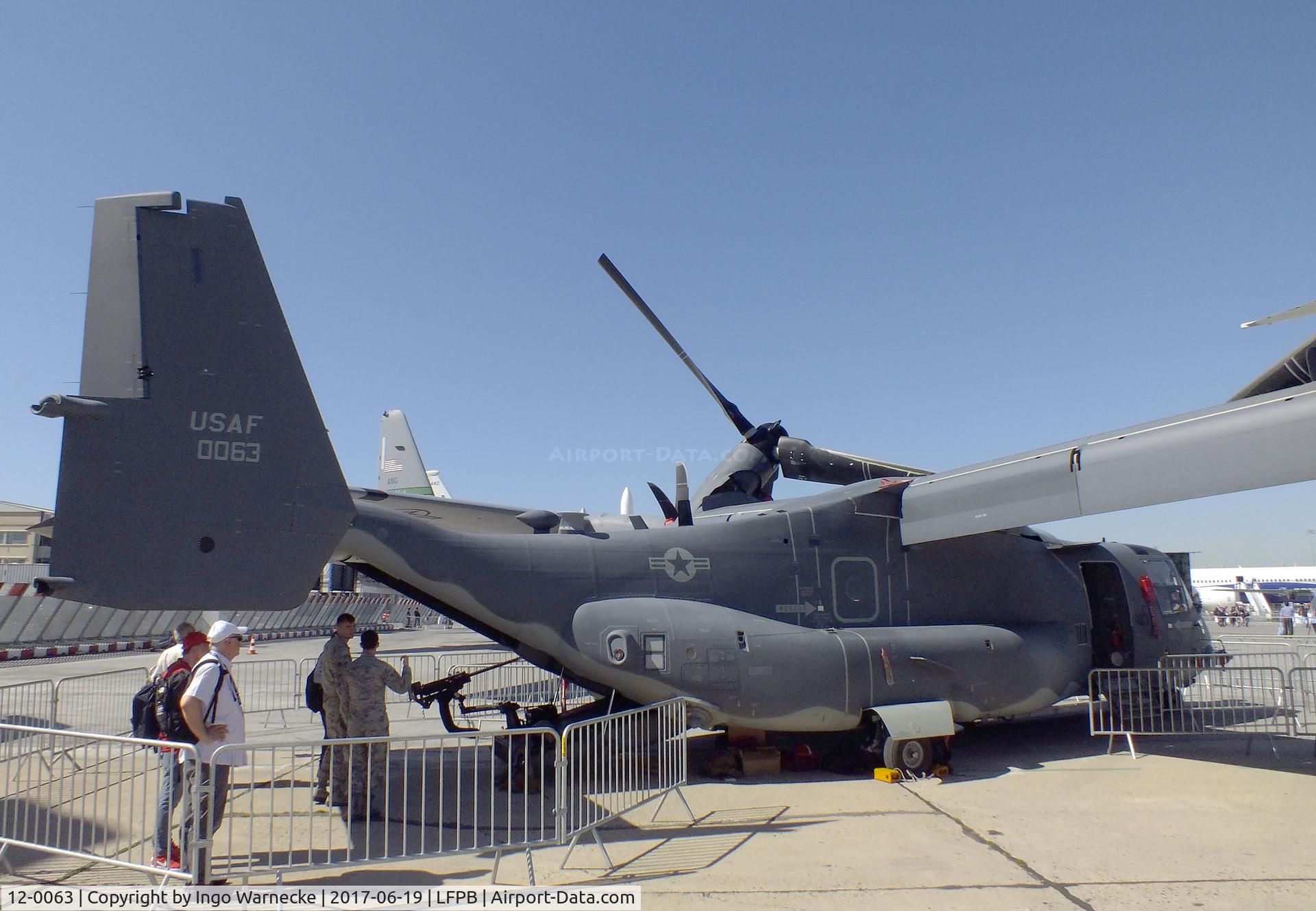 12-0063, 2012 Bell-Boeing CV-22B Osprey C/N D1044, Bell-Boeing CV-22B Osprey of the USAF at the Aerosalon 2017, Paris