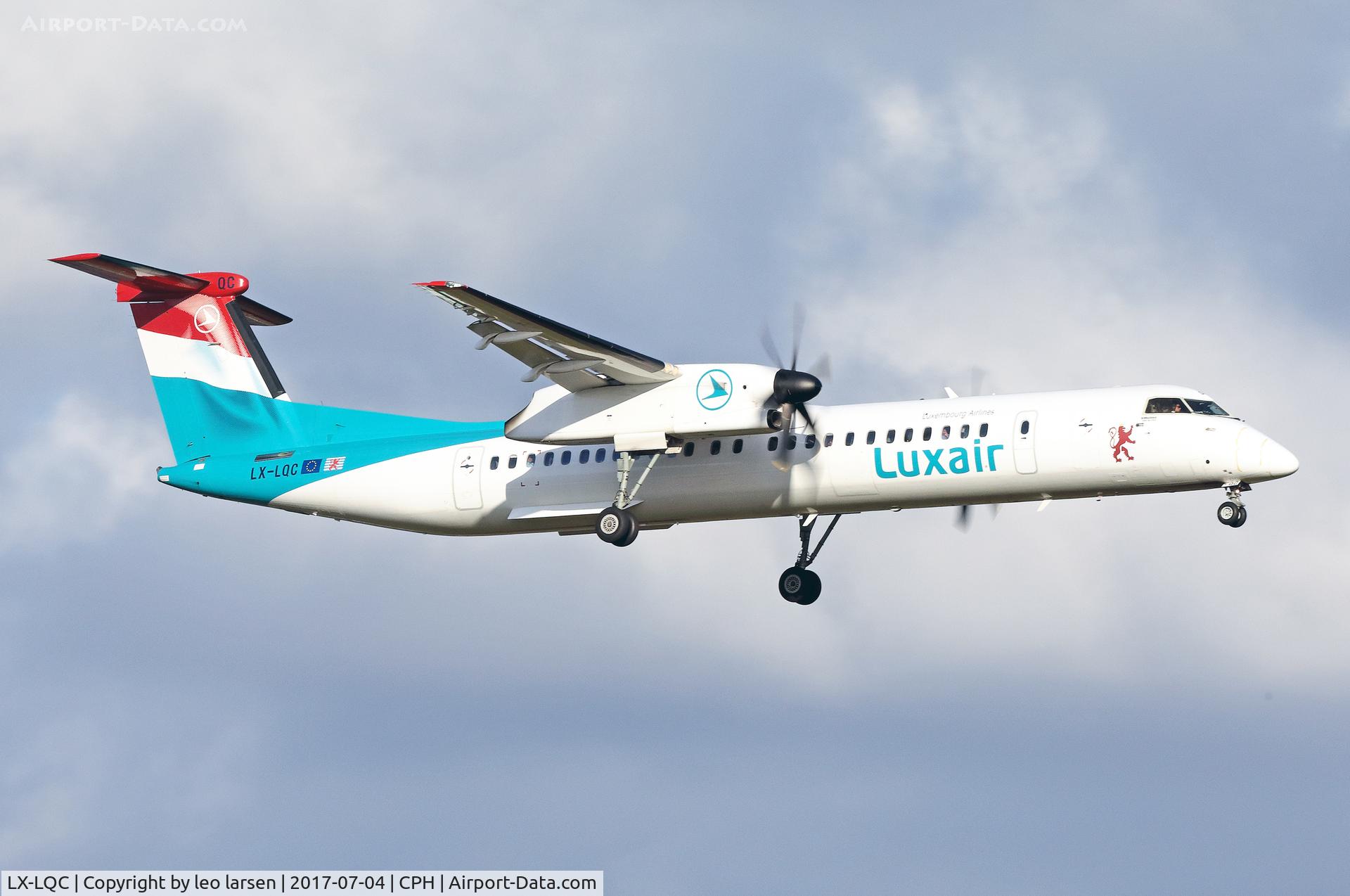 LX-LQC, 2015 De Havilland Canada DHC-8-400Q Dash 8 C/N 4513, Copenhagen 4.7.2017