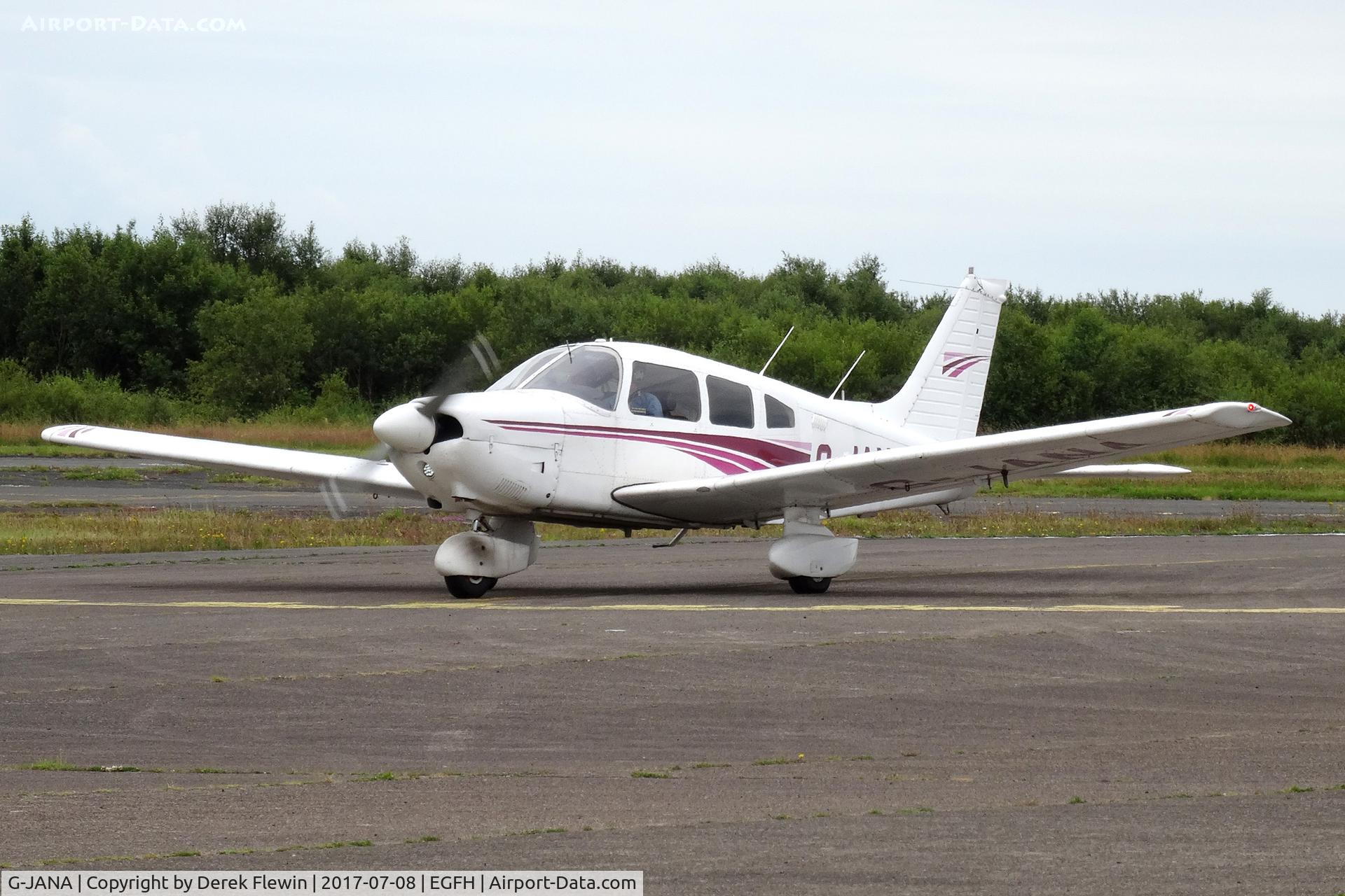 G-JANA, 1979 Piper PA-28-181 Cherokee Archer II C/N 28-7990483, Archer II, Elstree Hertfordshire based, previously N2838X, seen taxxing in.