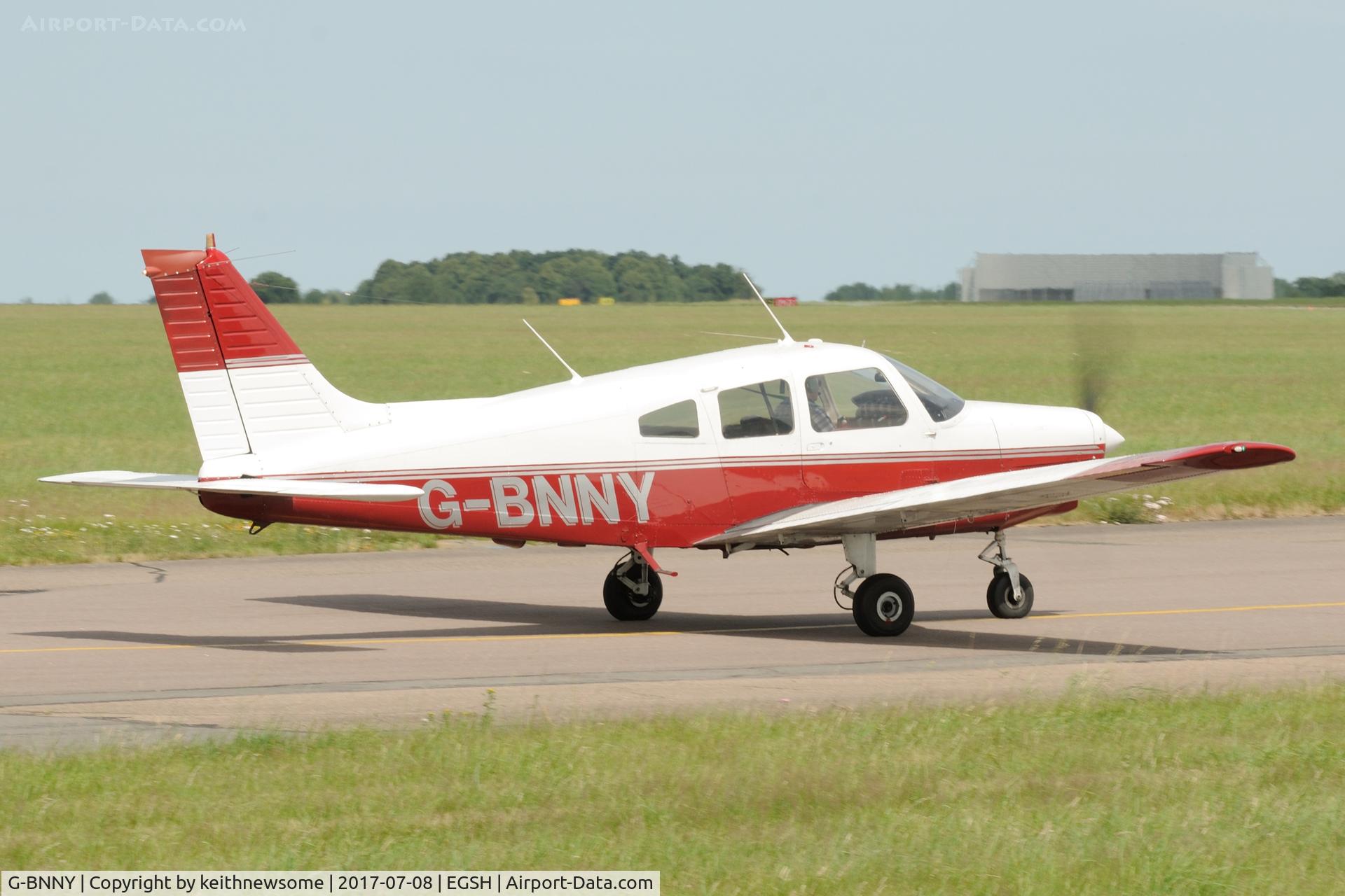 G-BNNY, 1980 Piper PA-28-161 Cherokee Warrior II C/N 28-8016084, Nice Visitor.