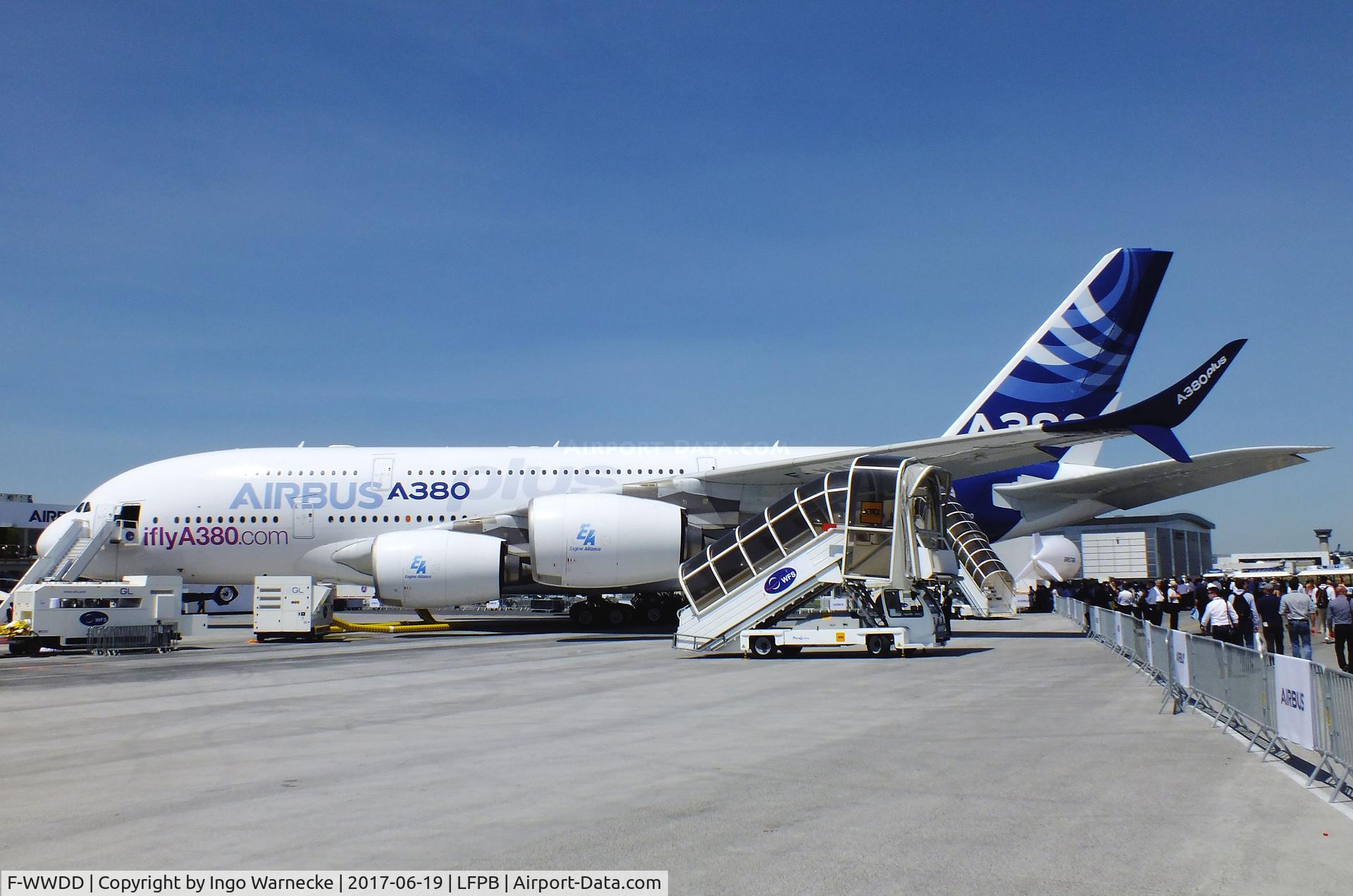 F-WWDD, 2005 Airbus A380-861 C/N 004, Airbus A380 Plus at the Aerosalon 2017, Paris