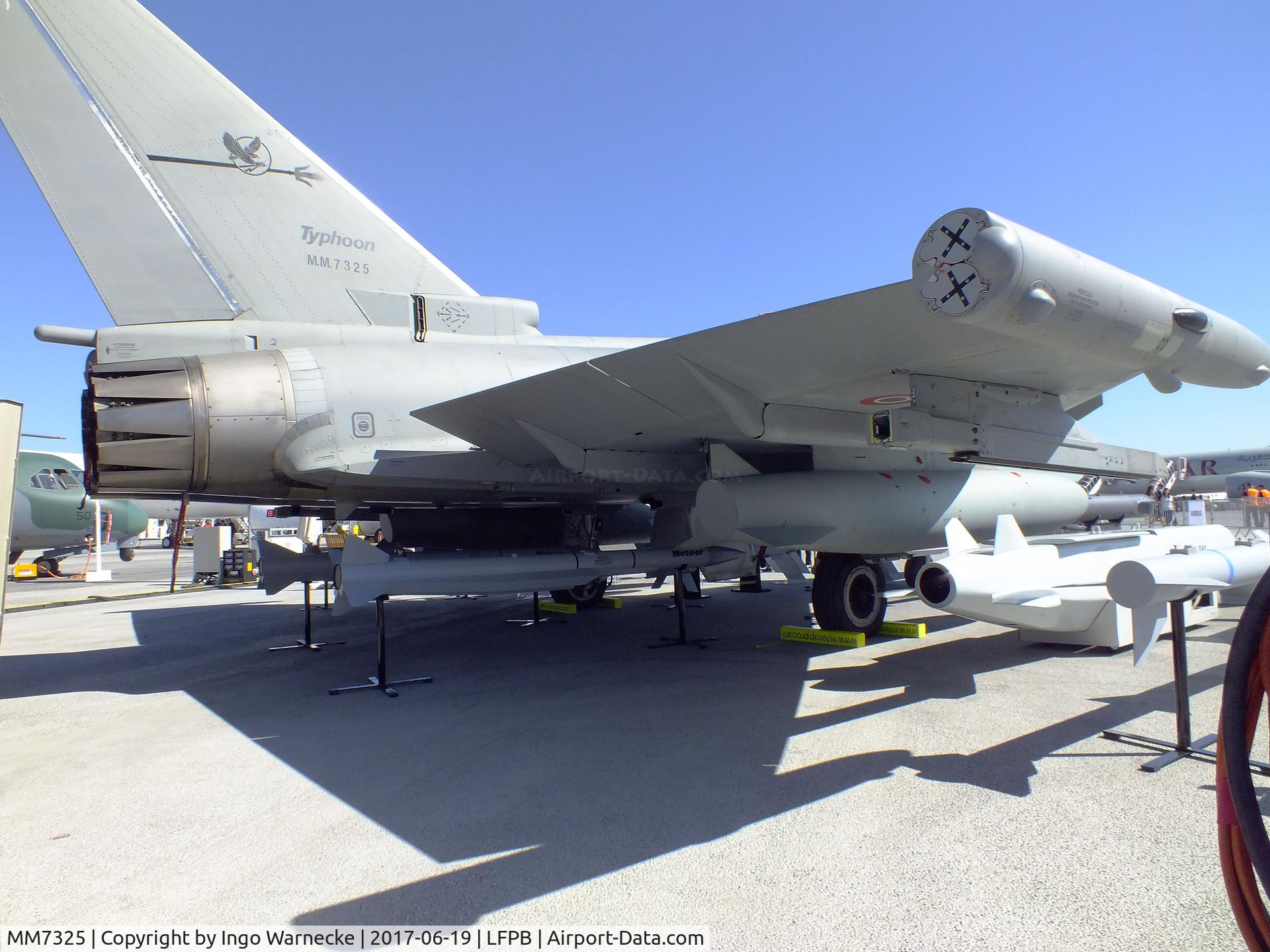 MM7325, Eurofighter EF-2000 Typhoon S C/N IS057, Eurofighter EF2000 Typhoon S of the Aeronautica Militare Italiana AMI (Italian Air Force) at the Aerosalon 2017, Paris