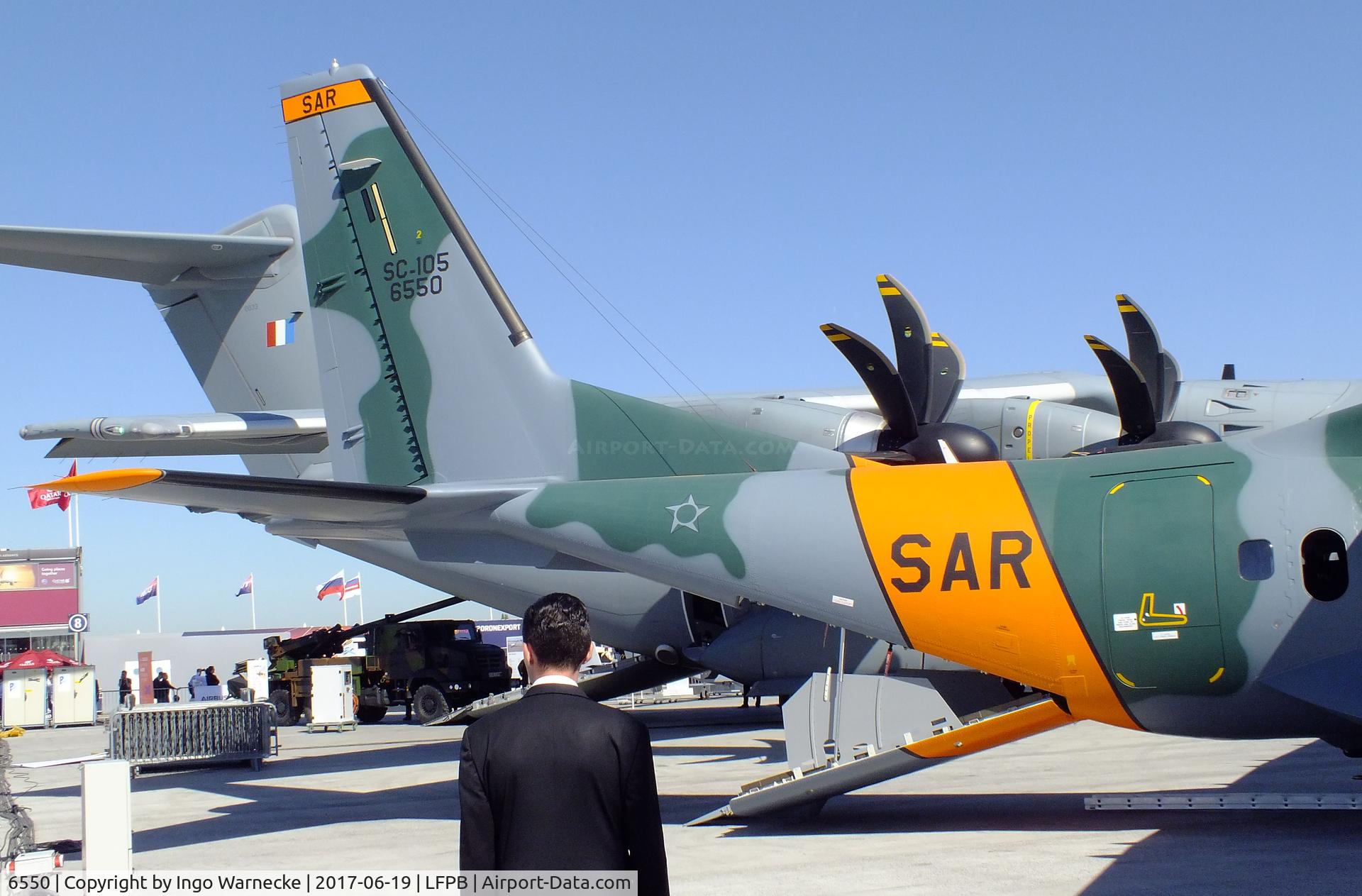 6550, 2017 CASA C-105 Amazonas (C-295 SAR) C/N 157, CASA C.295 of the Forca Aerea Brazileira at the Aerosalon 2017, Paris