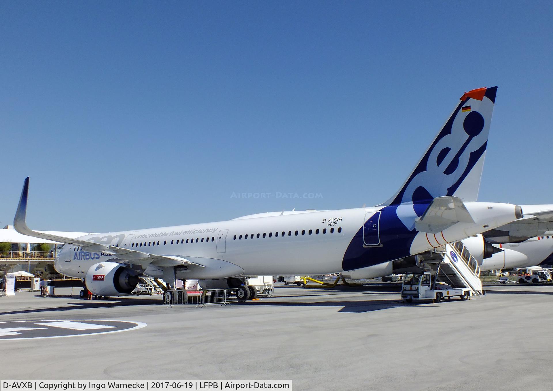 D-AVXB, 2015 Airbus A321-251NEO C/N 6839, Airbus A321-251NEO at the Aerosalon 2017, Paris