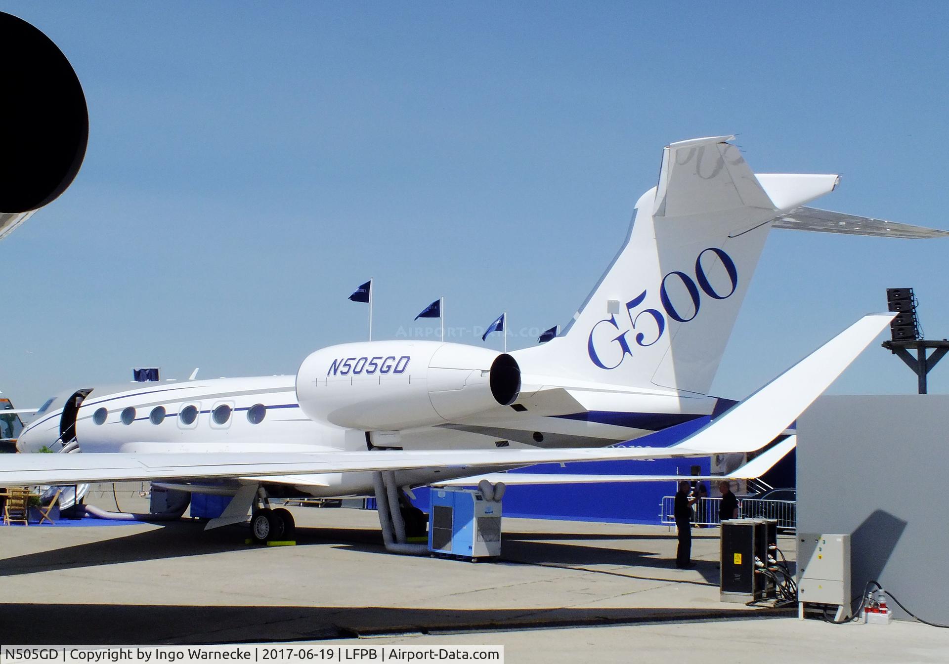 N505GD, 2016 Gulfstream Aerospace GVII-G500 C/N 72005, Gulfstream G500 (G VII) at the Aerosalon 2017, Paris