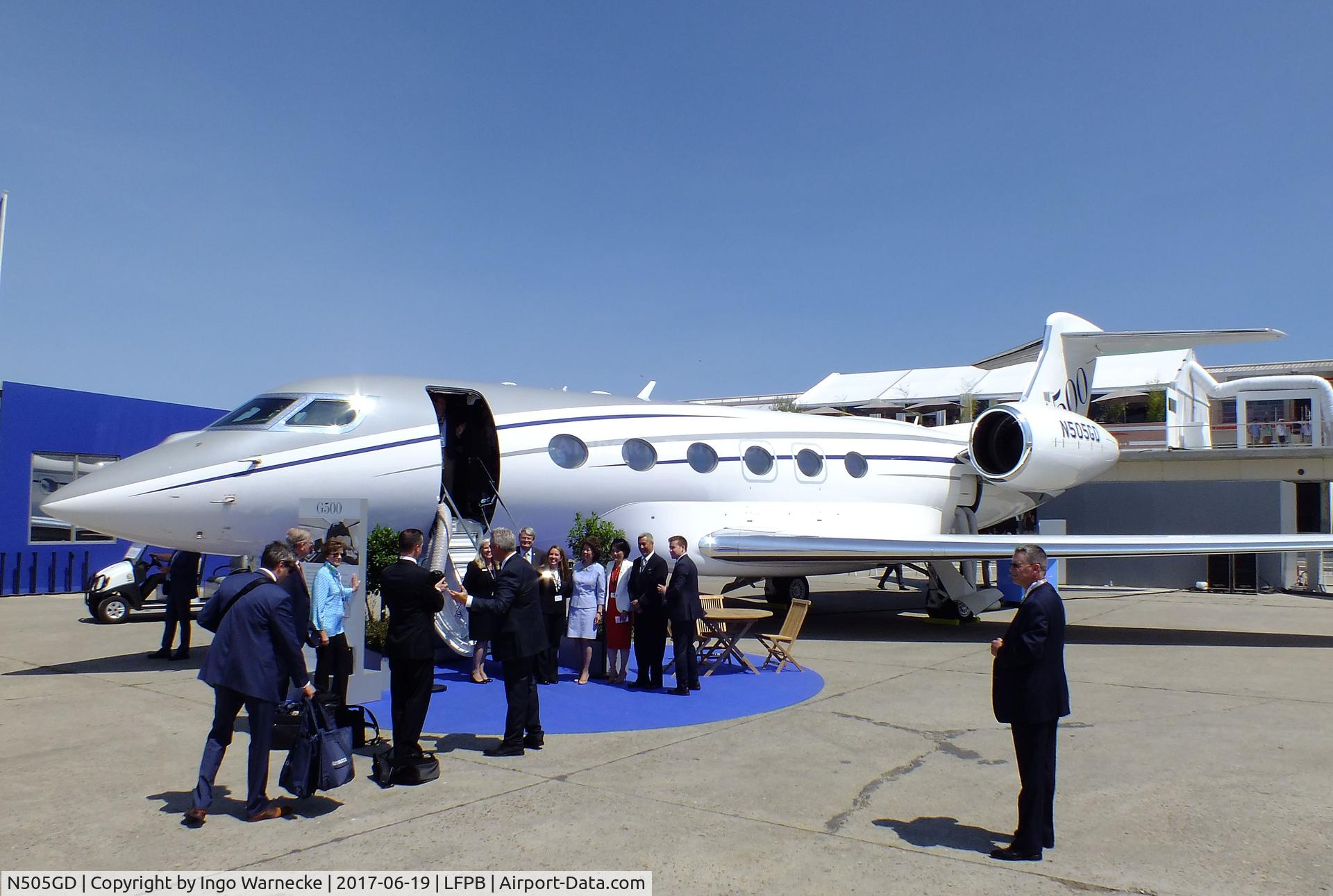 N505GD, 2016 Gulfstream Aerospace GVII-G500 C/N 72005, Gulfstream G500 (G VII) at the Aerosalon 2017, Paris