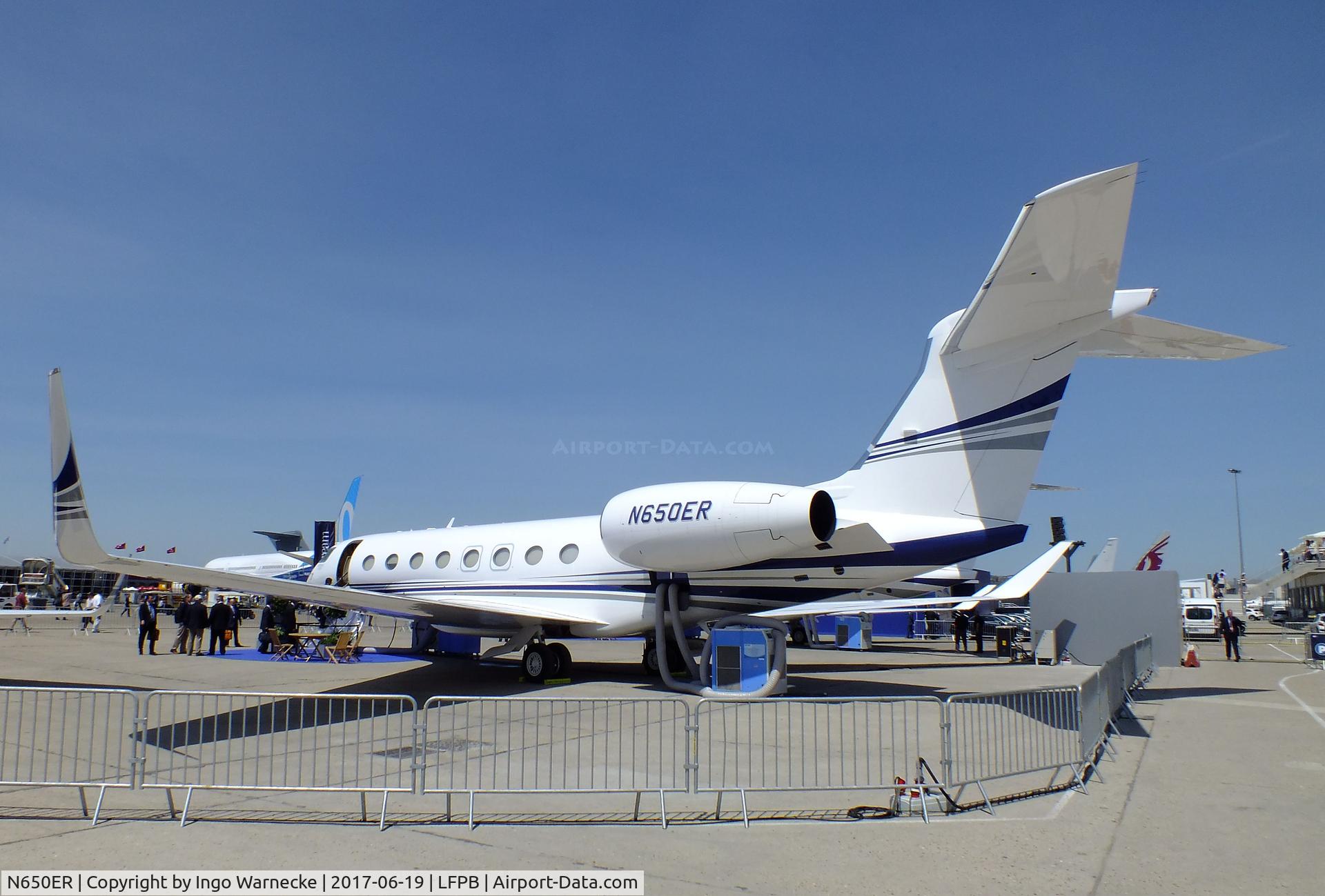 N650ER, 2016 Gulfstream G-VI (G650ER) C/N 6210, Gulfstream G650ER (G VI) at the Aerosalon 2017, Paris