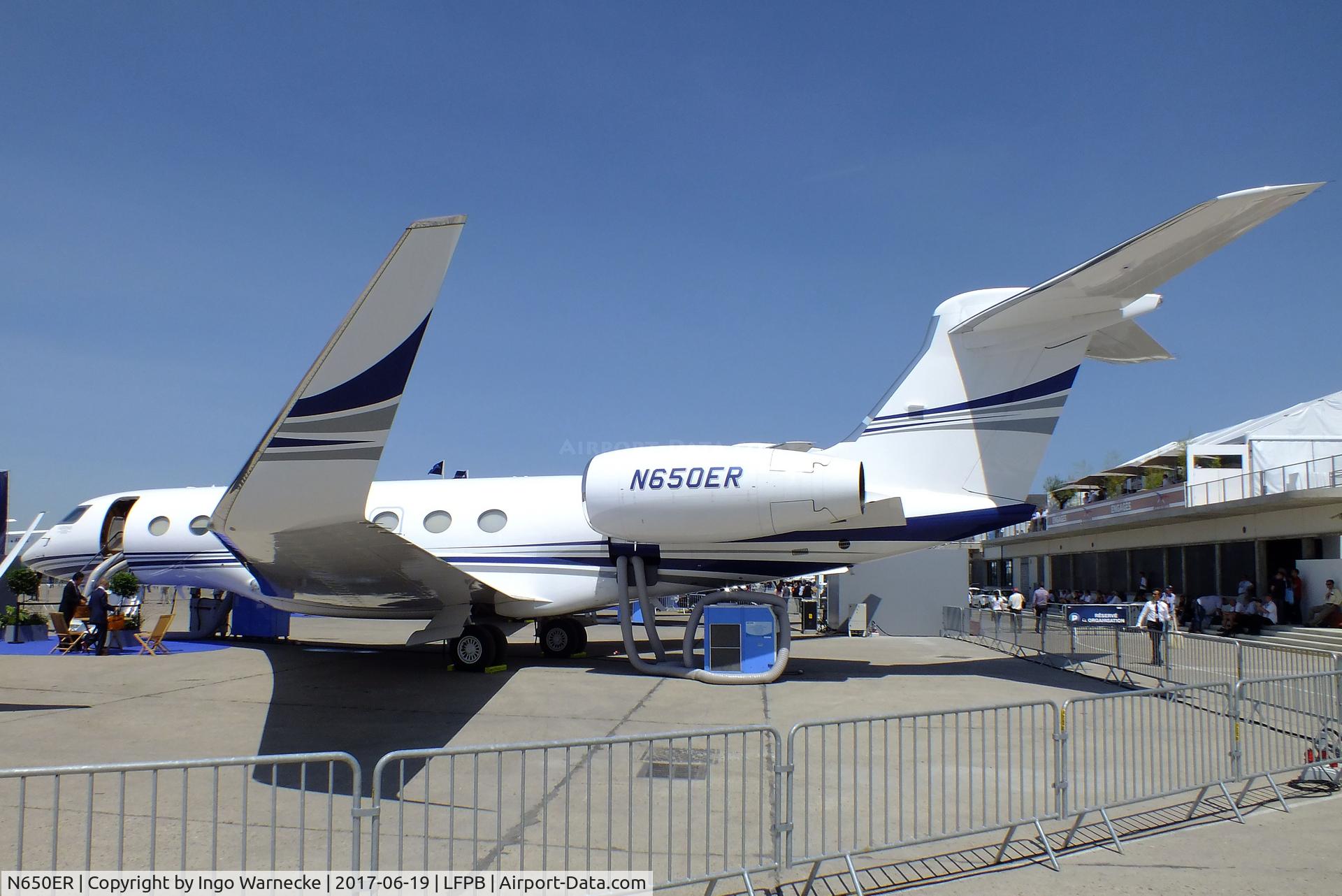 N650ER, 2016 Gulfstream G-VI (G650ER) C/N 6210, Gulfstream G650ER (G VI) at the Aerosalon 2017, Paris