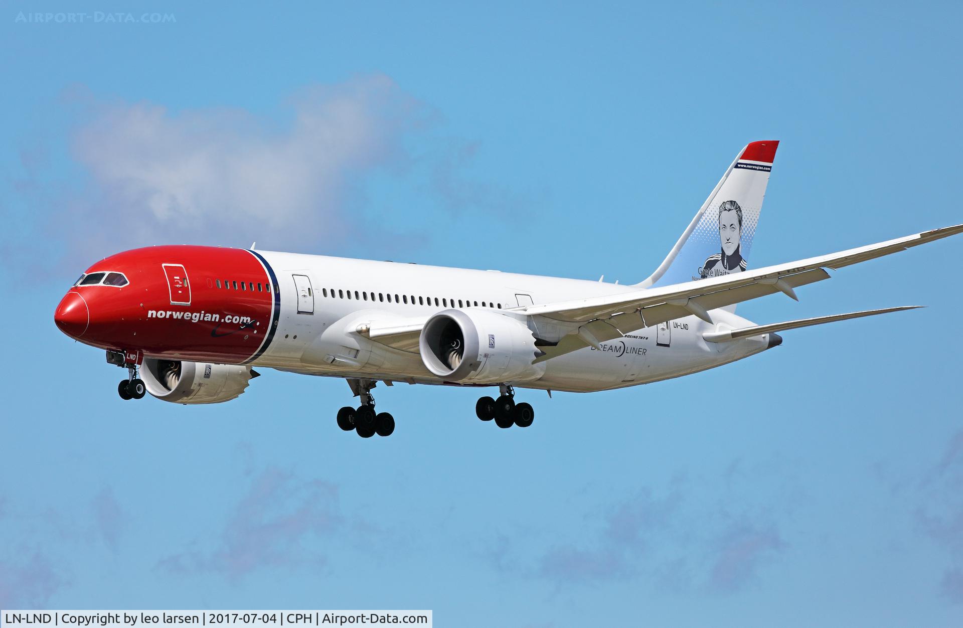 LN-LND, 2014 Boeing 787-8 Dreamliner Dreamliner C/N 35310, Copenhagen 4.7.2017