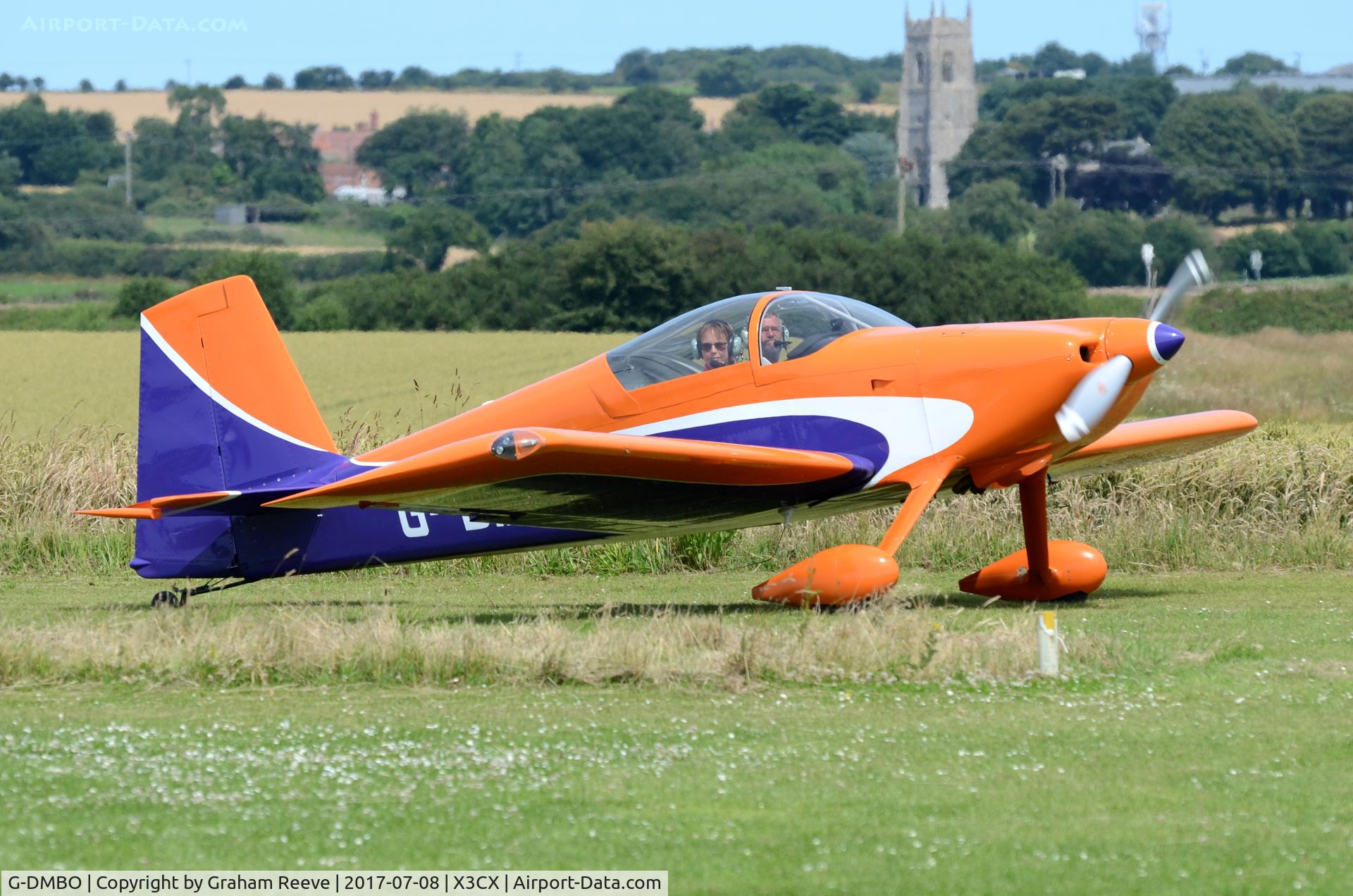 G-DMBO, 2013 Vans RV-7 C/N LAA 323-14827, Just landed at Northrepps.