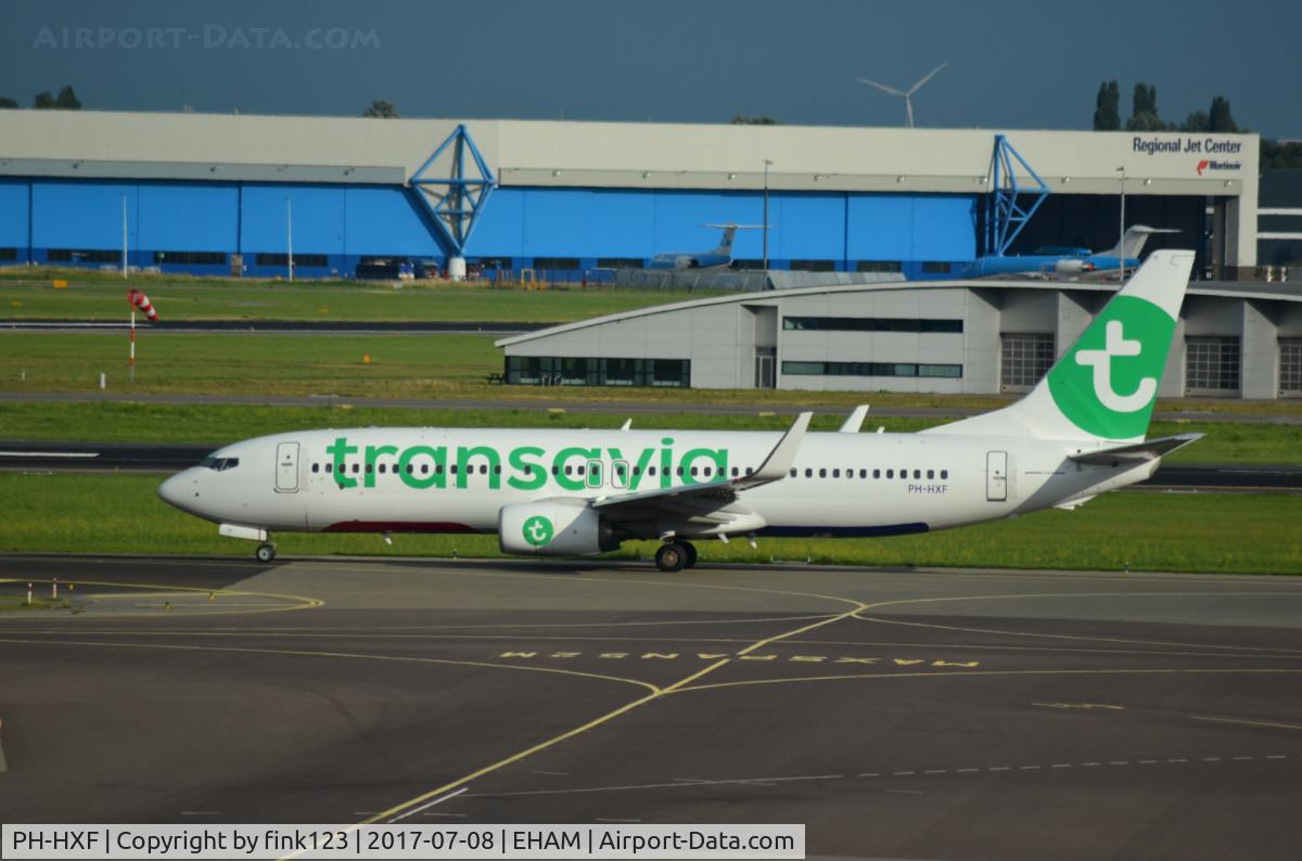 PH-HXF, 2017 Boeing 737-8K2 C/N 62153, TRANSAVIA TAXING